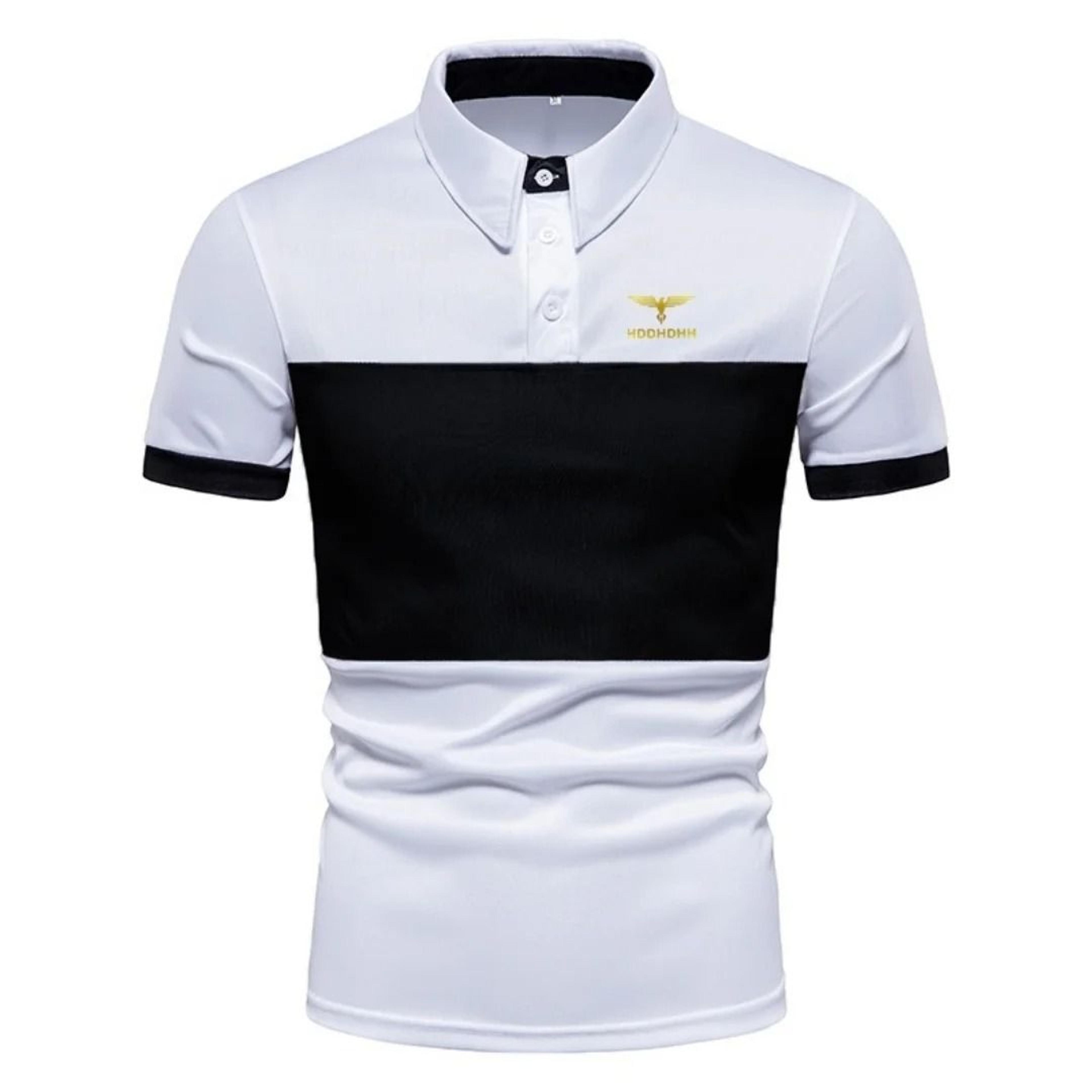 Mens Patchwork Polo Shirt For Summer Casual Wear 8