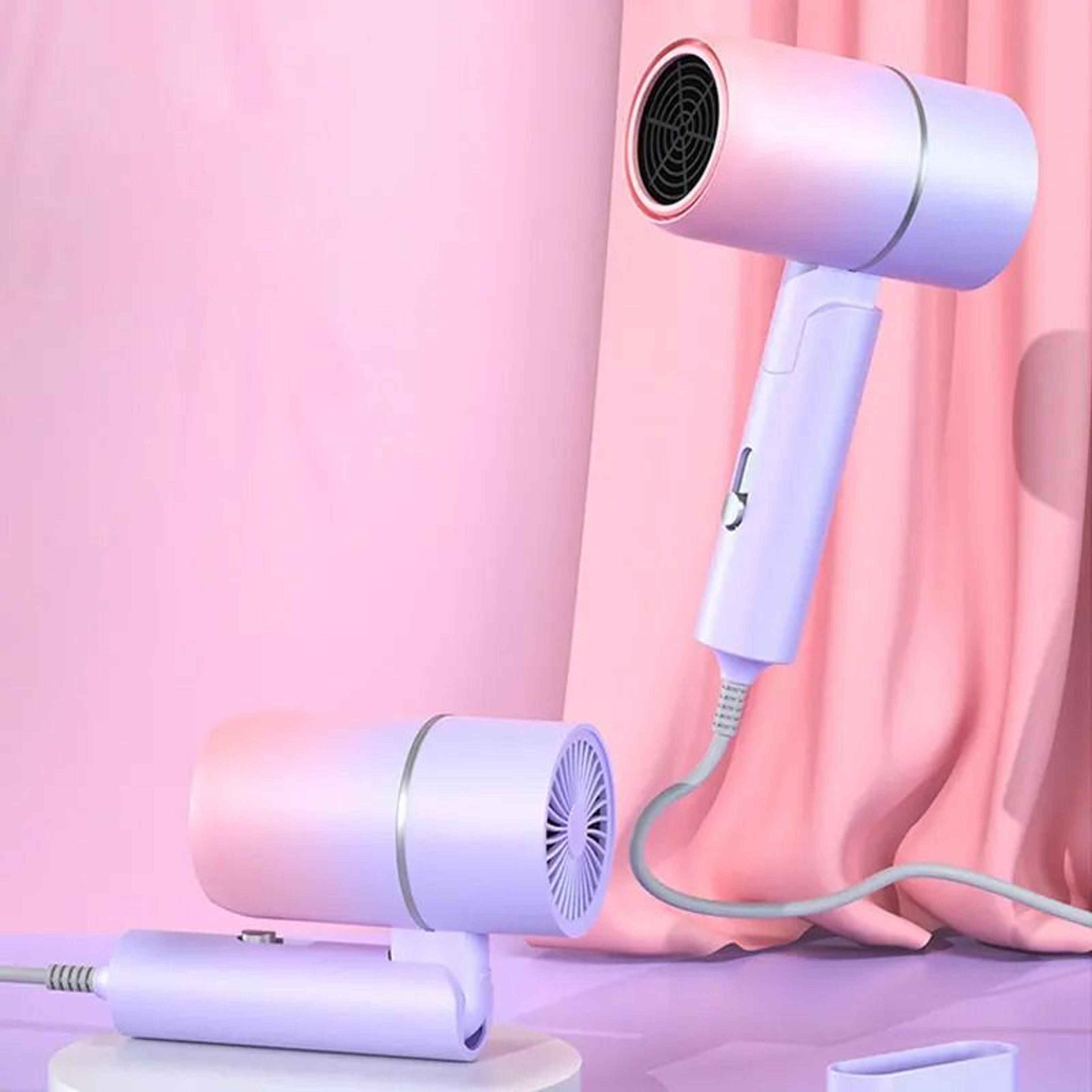 Mini Folding Hair Dryer 750W With Carrying Bag For Home And Travel 4
