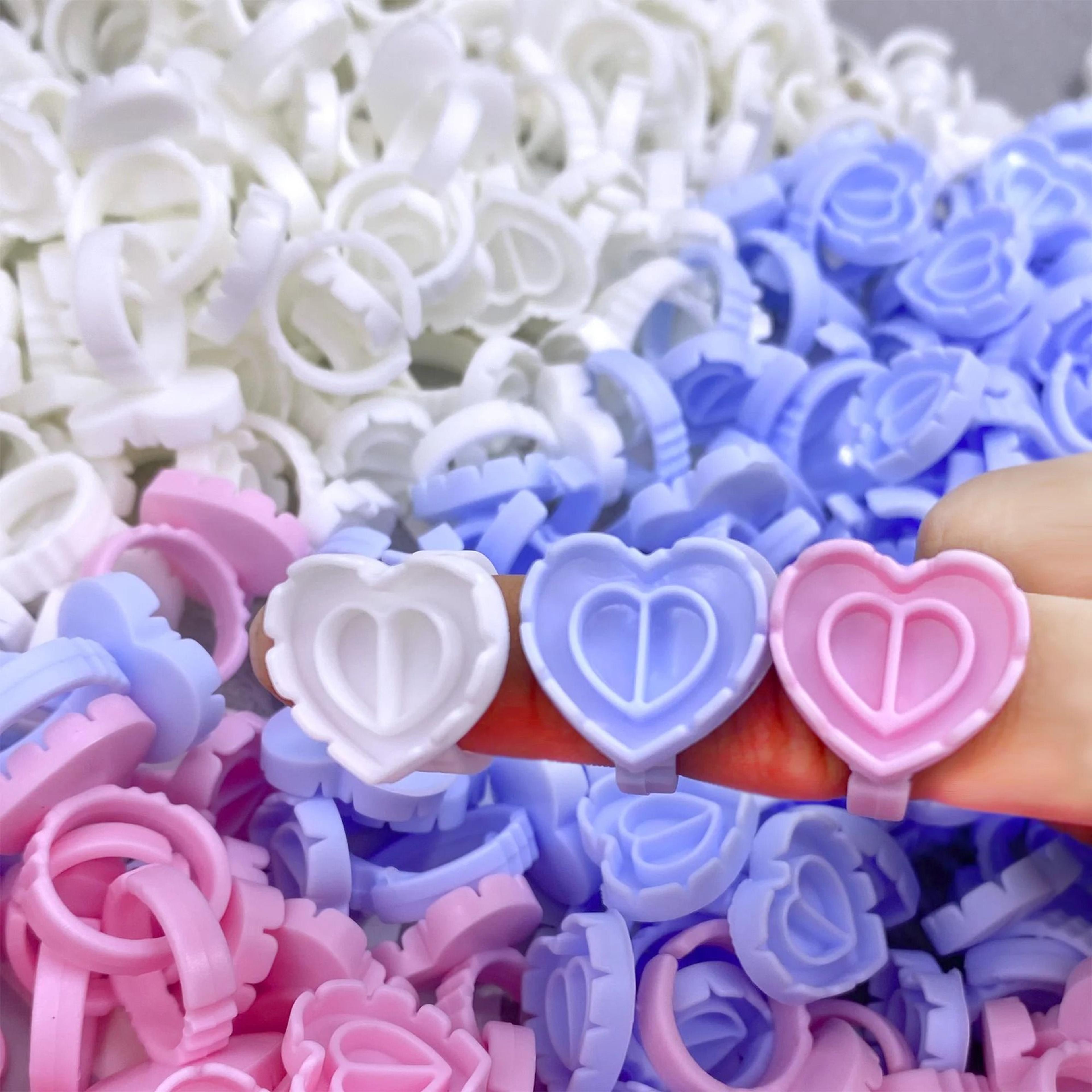 Disposable Eyelash Glue Cup Rings For Lash Extensions 100 Pack 0