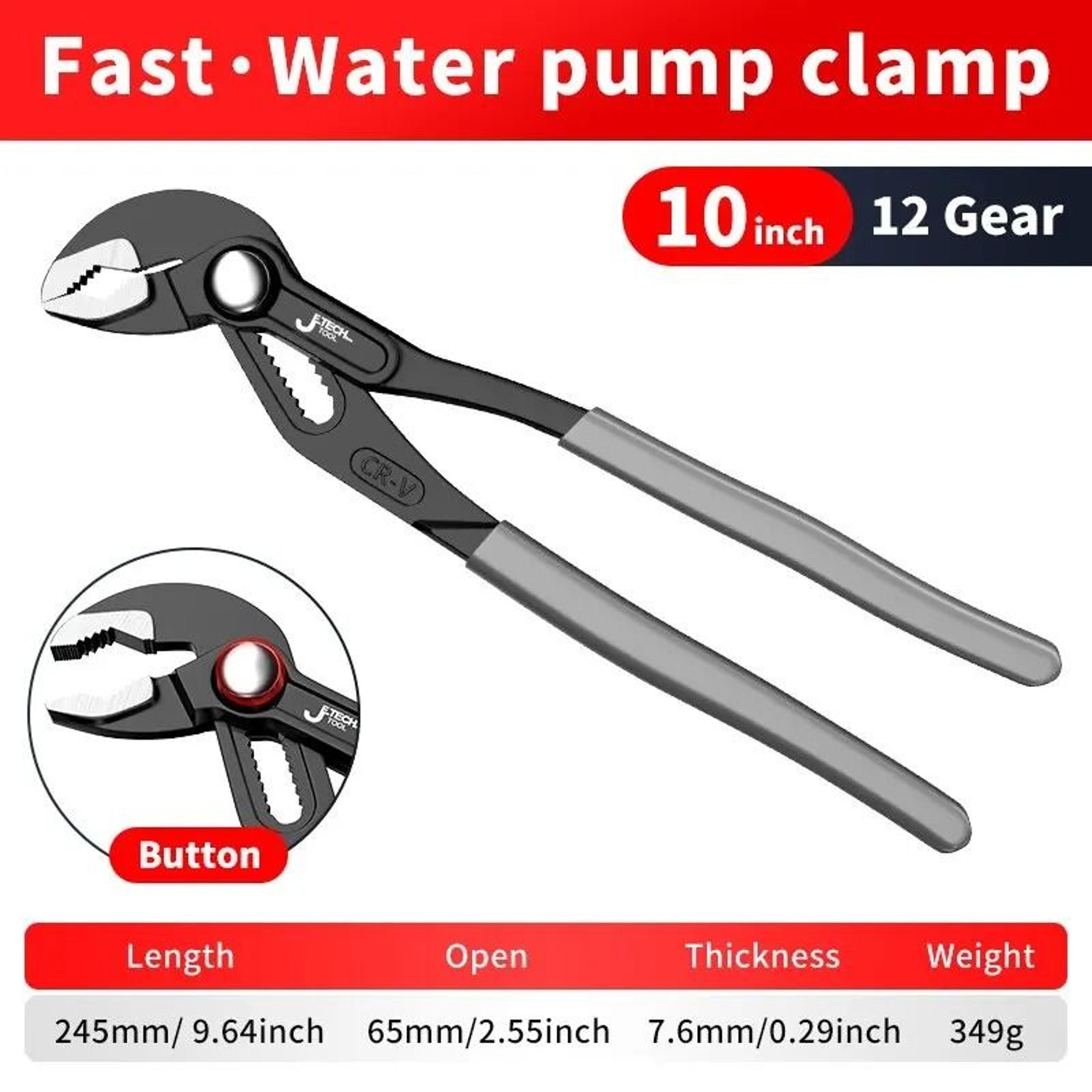 Adjustable Water Pump Pliers With Quick Release And Non Slip Handle 7