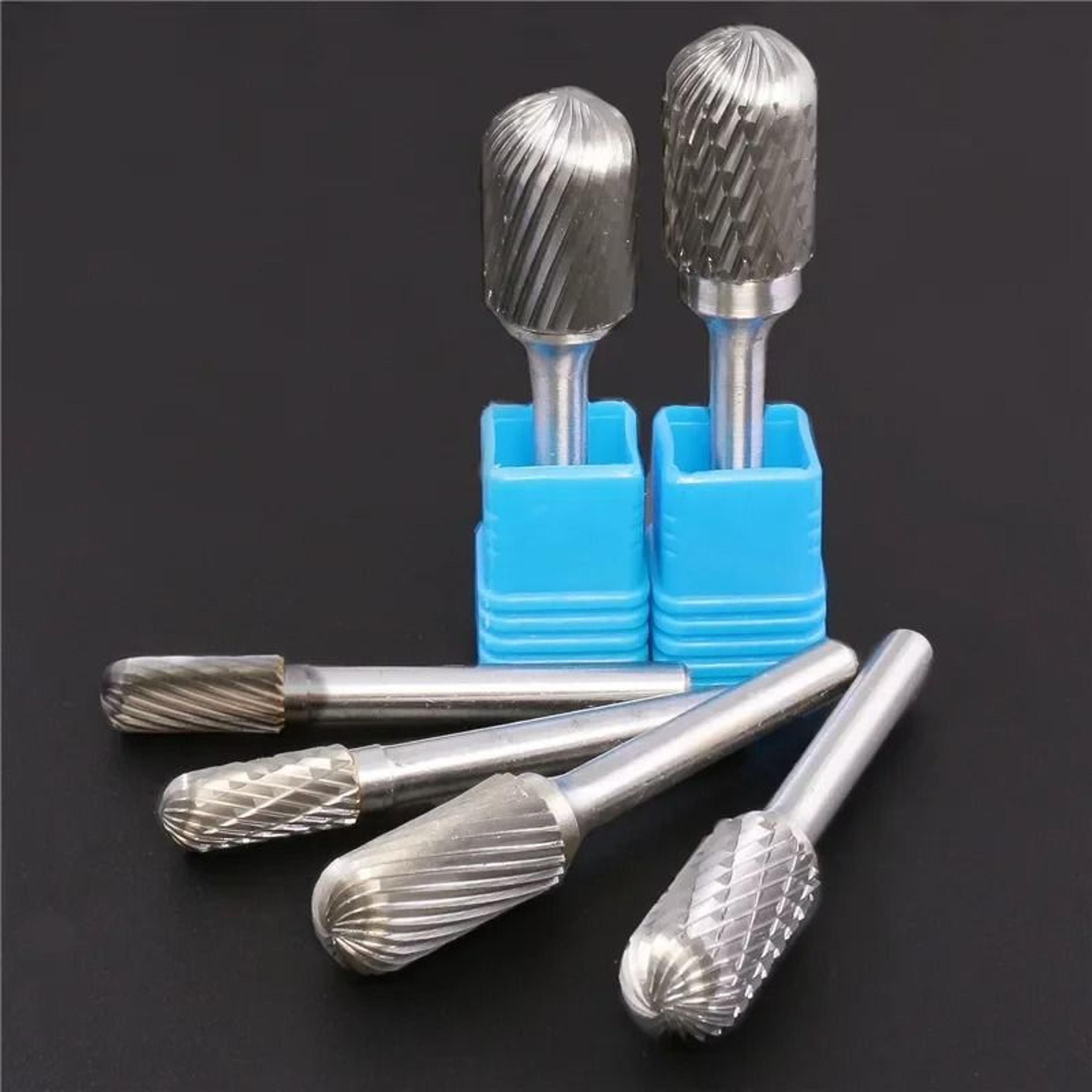 Tungsten Carbide Rotary Burr With 14 Inch Shank Style C Ball Nose Cylinder 3