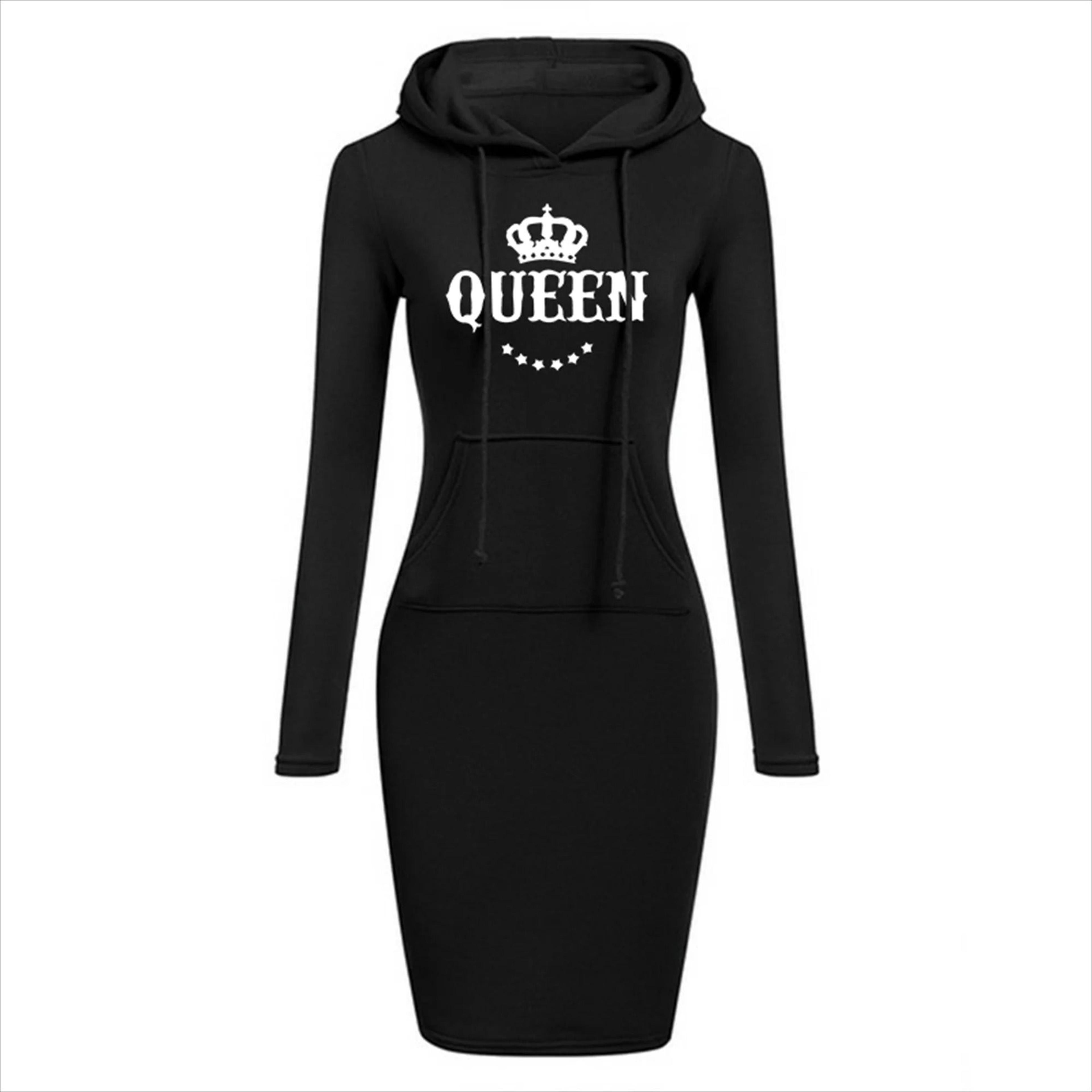 Womens Slim Hoodie Dress With Long Sleeves And Casual Fit 7
