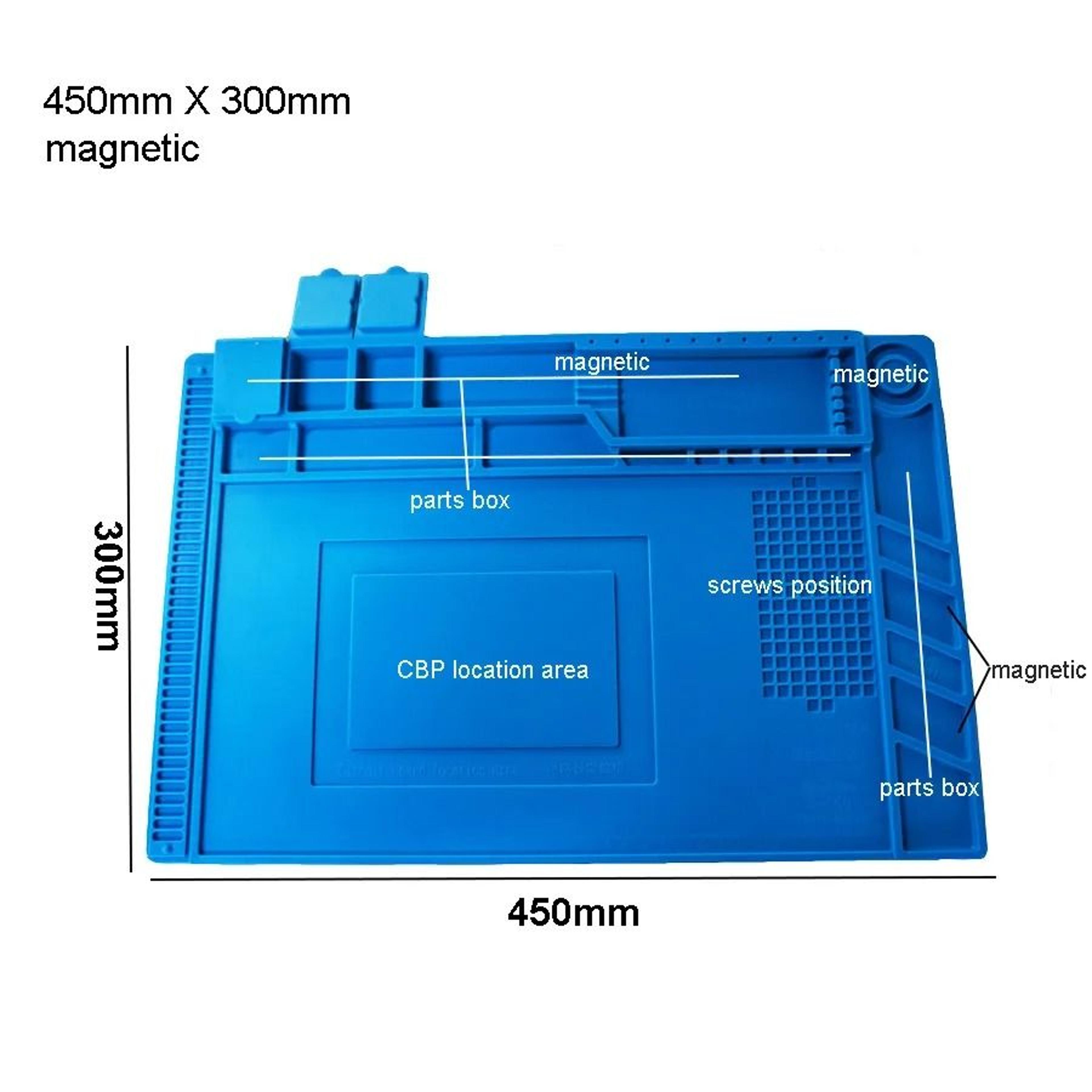 Silicone Soldering Mat With Heat Insulation And Magnetic Work Areas 10
