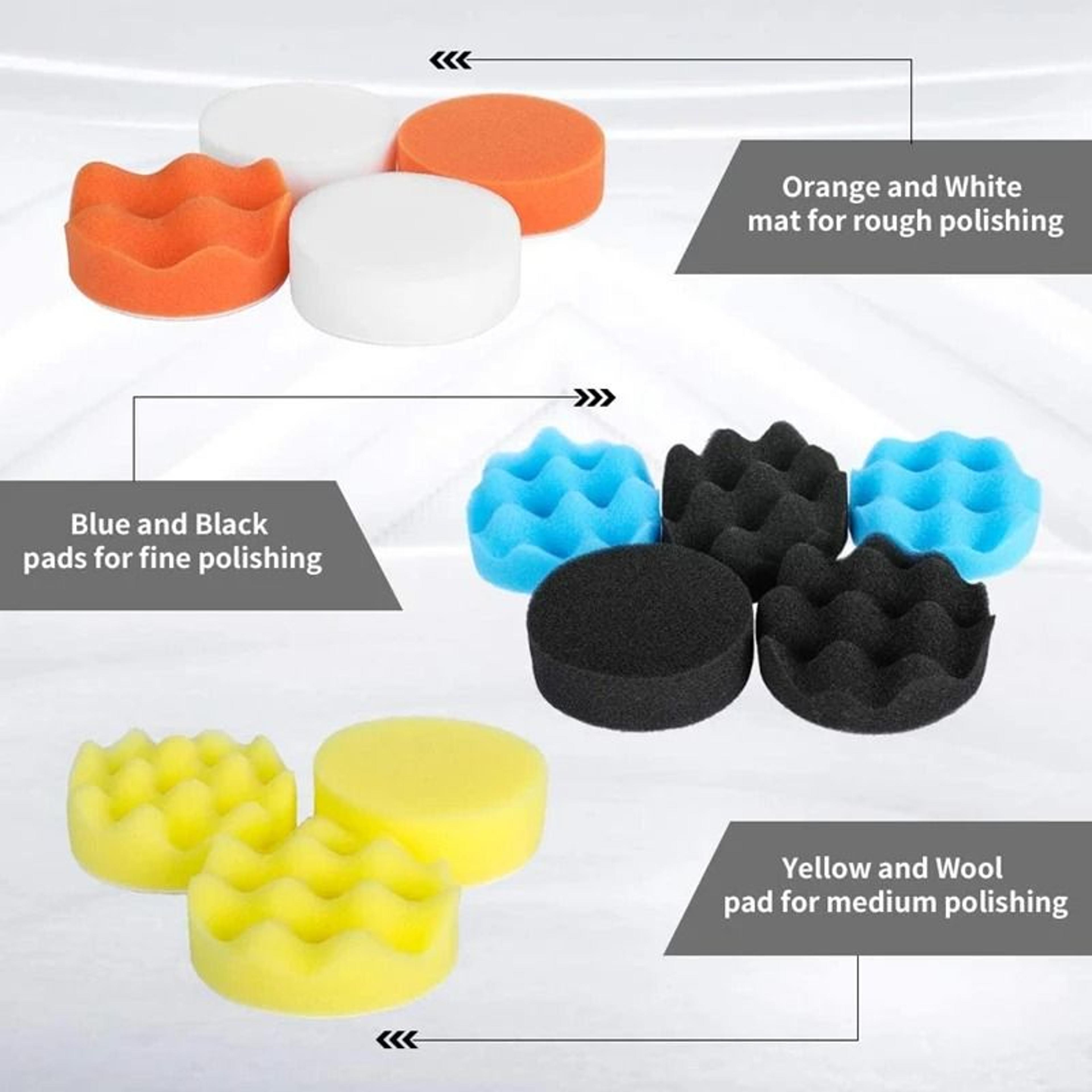 Car Polishing Sponge Pads Kit For Waxing And Scratch Removal 4