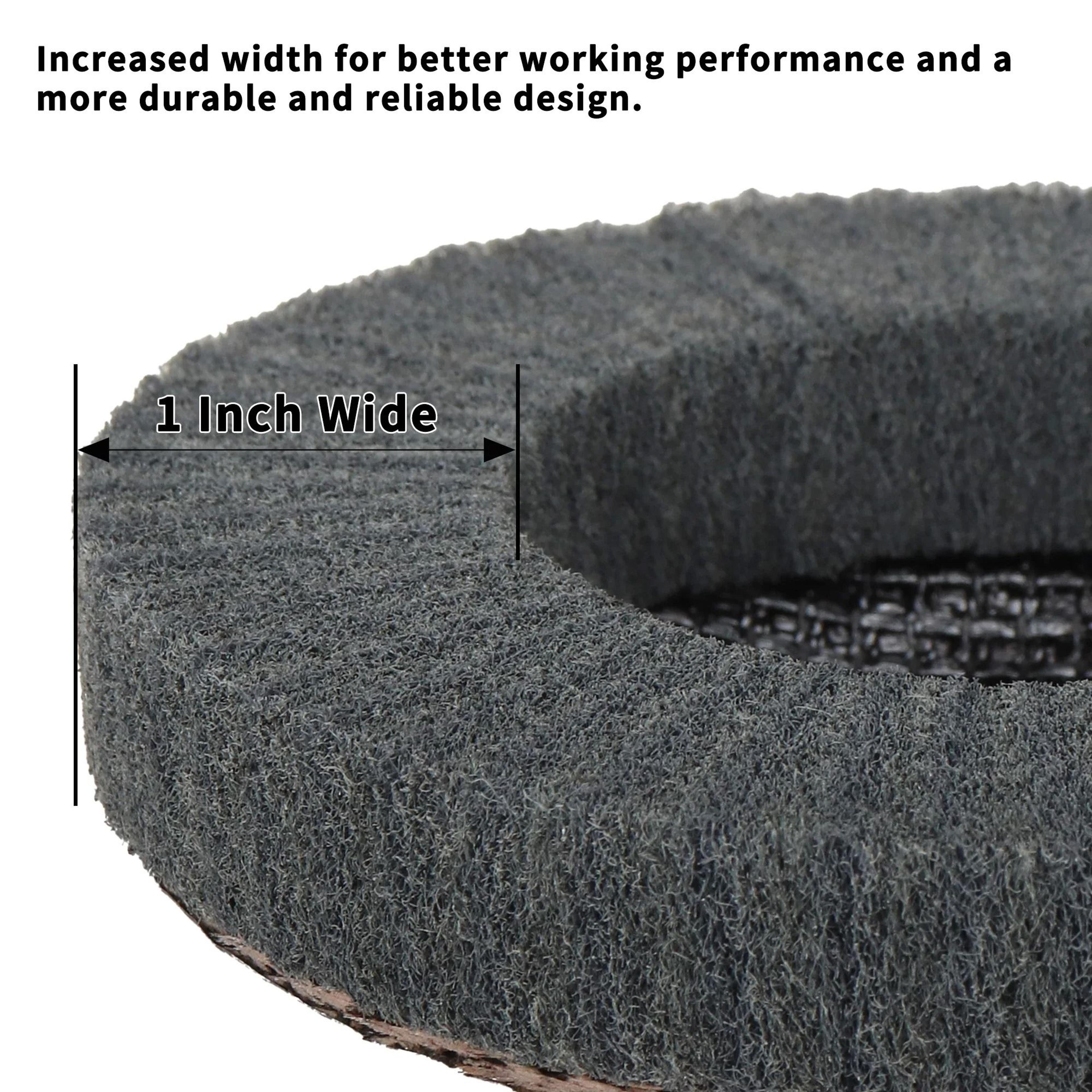 Nylon Fiber Flap Polishing Wheel Disc For Angle Grinders 800 Grit 2