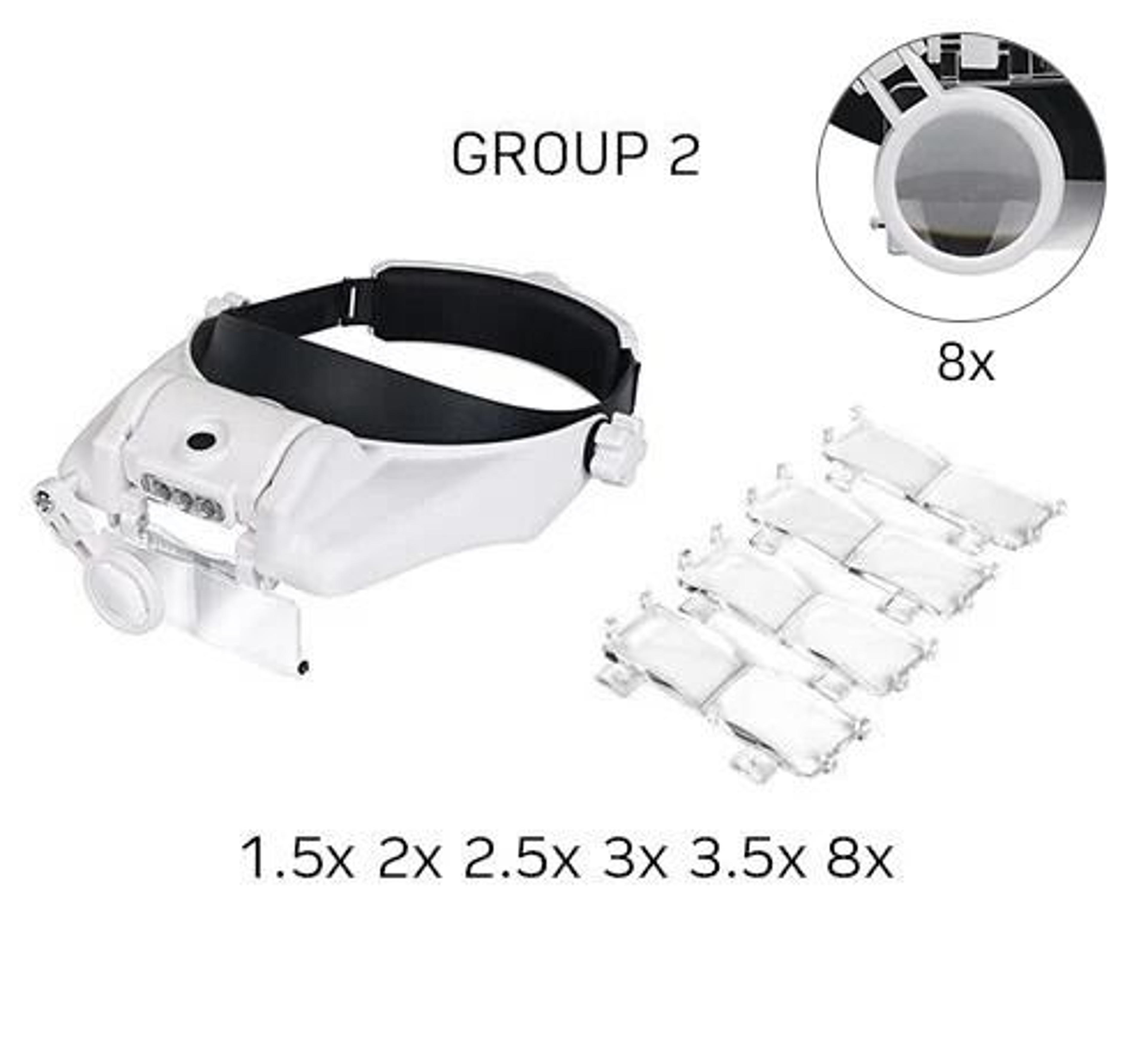 LED Headband Magnifier With Interchangeable Lenses For Hands Free Work 7