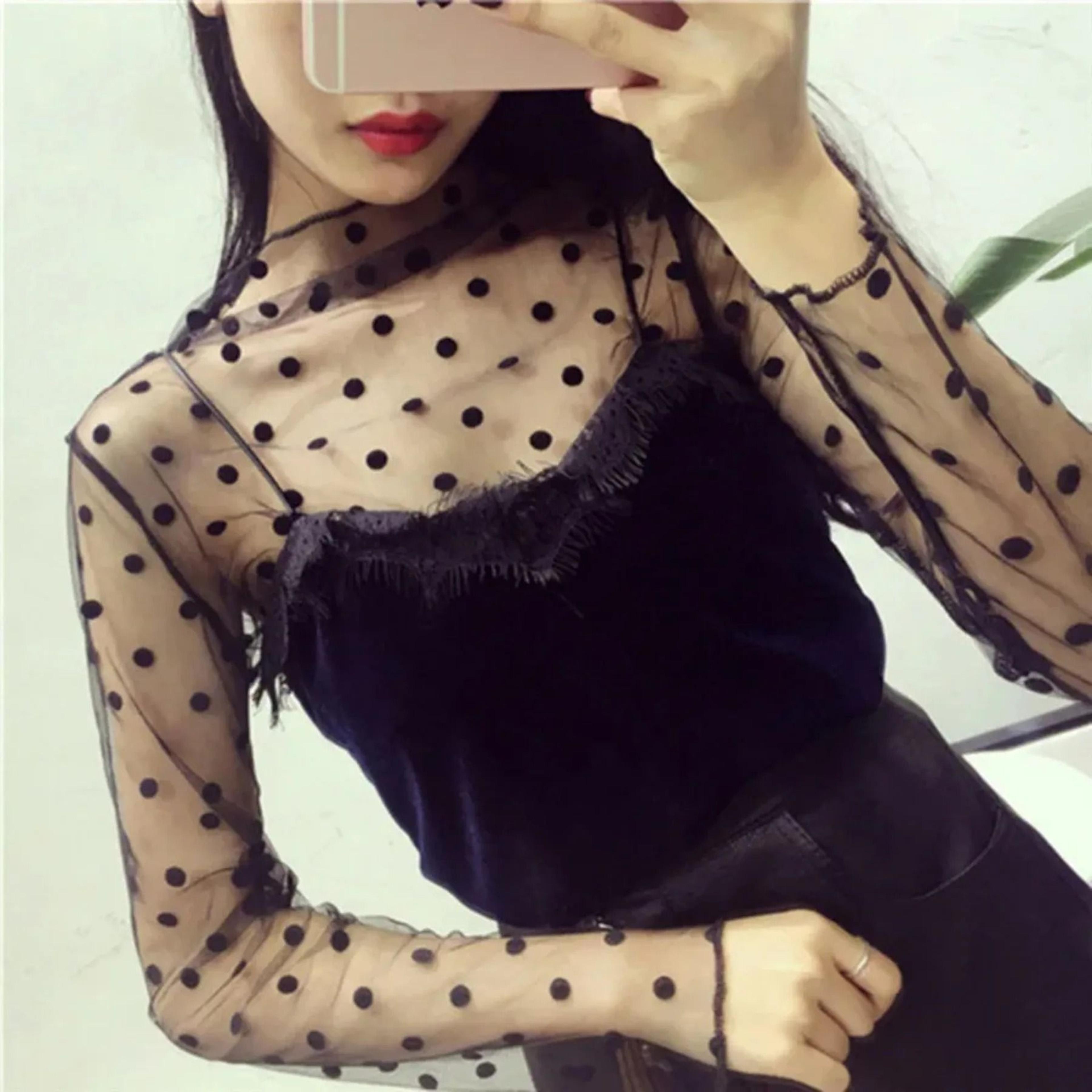 Transparent Mesh See Through Top For Women 8