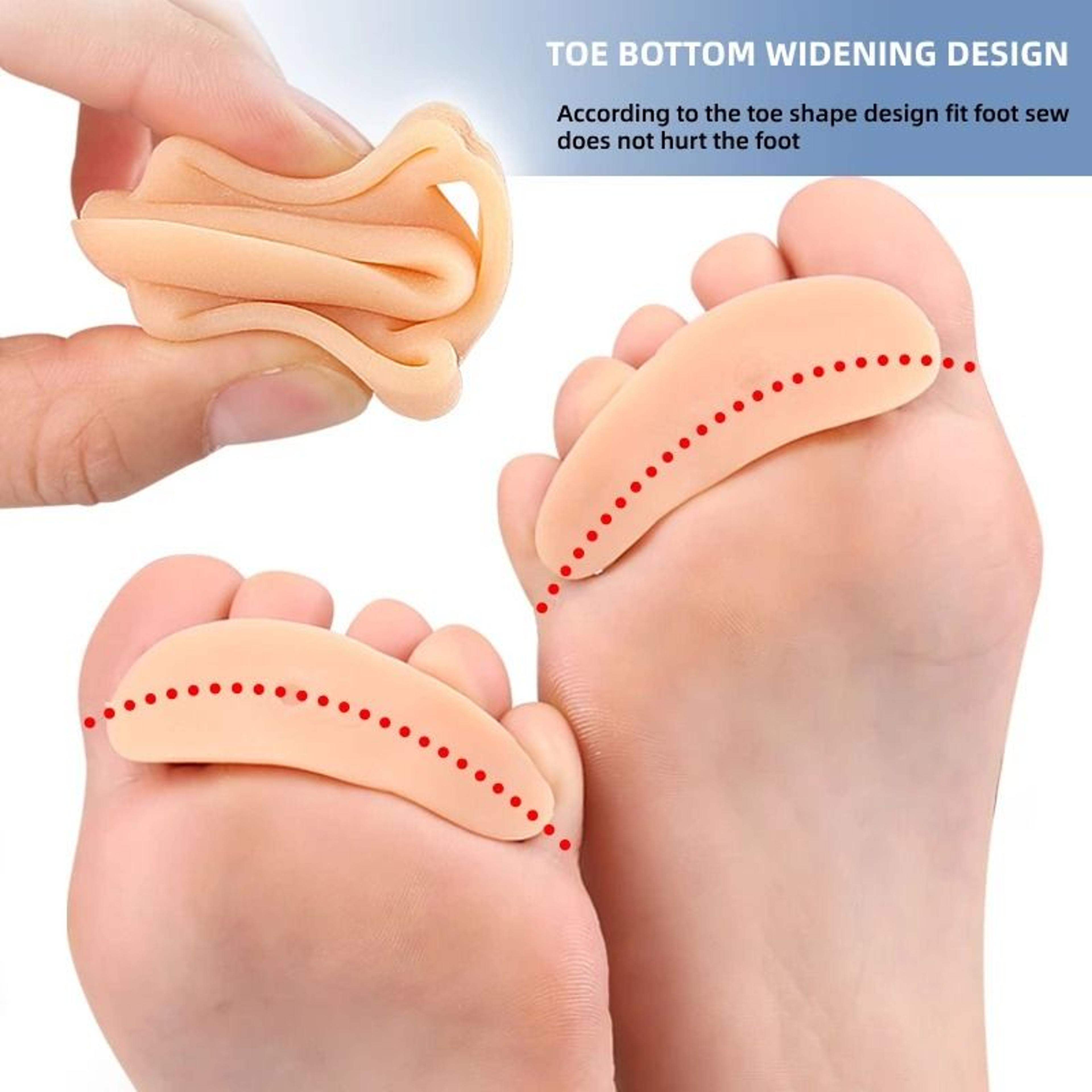 Silicone Toe Separator Pair For Hammer Toe And Bunion Support 0