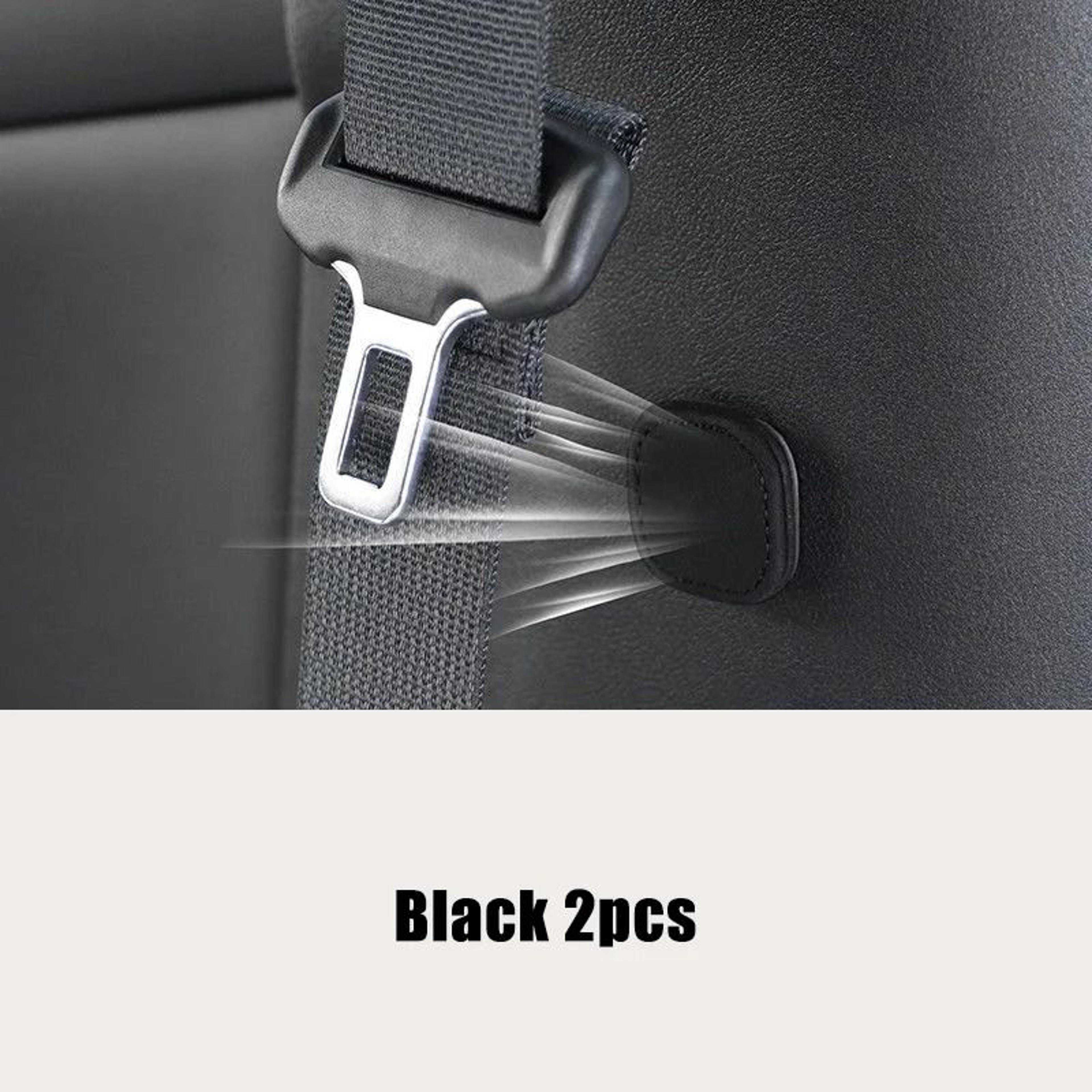 Magnetic Car Seat Belt Holder Clip PU Leather Limiter Set 7
