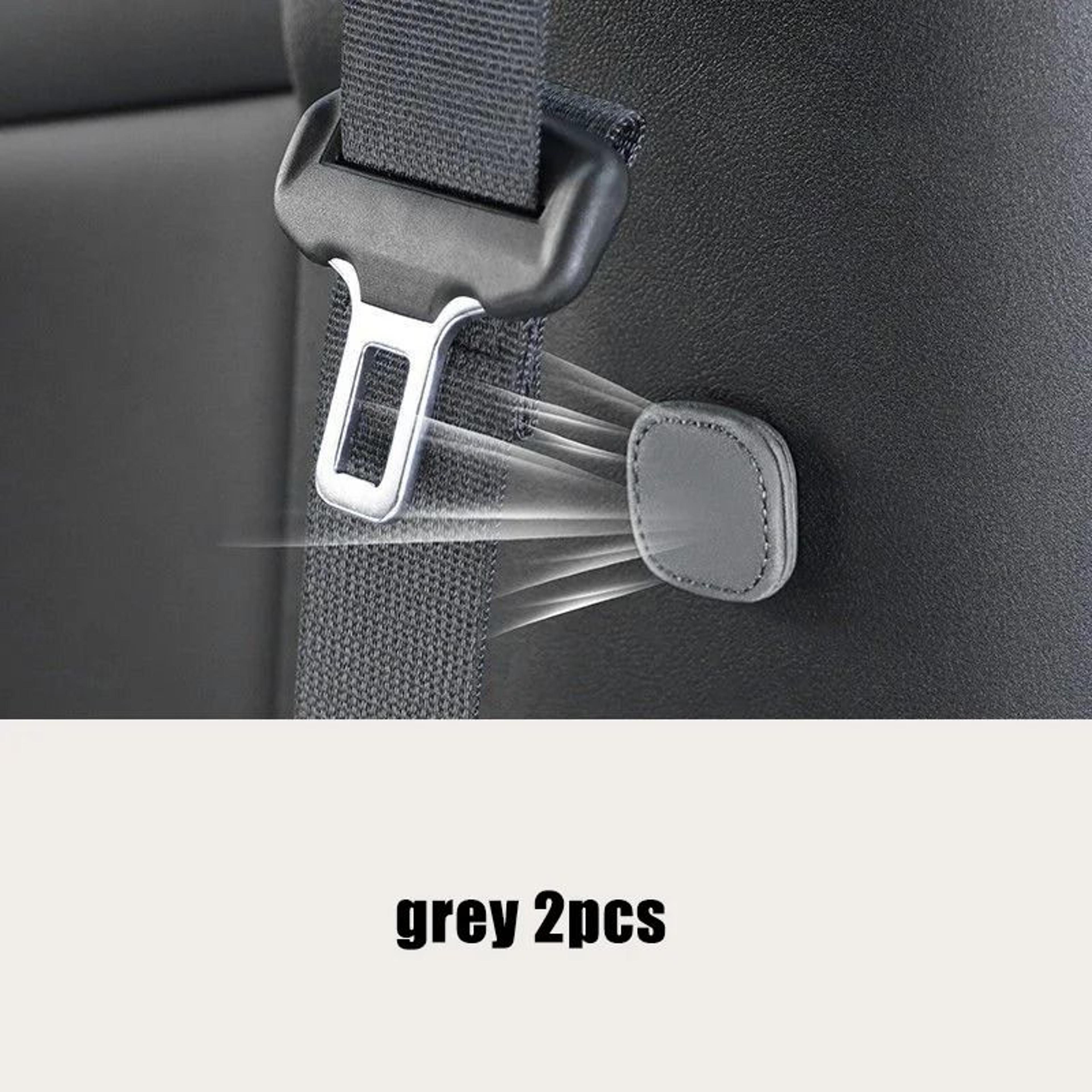 Magnetic Car Seat Belt Holder Clip PU Leather Limiter Set 8