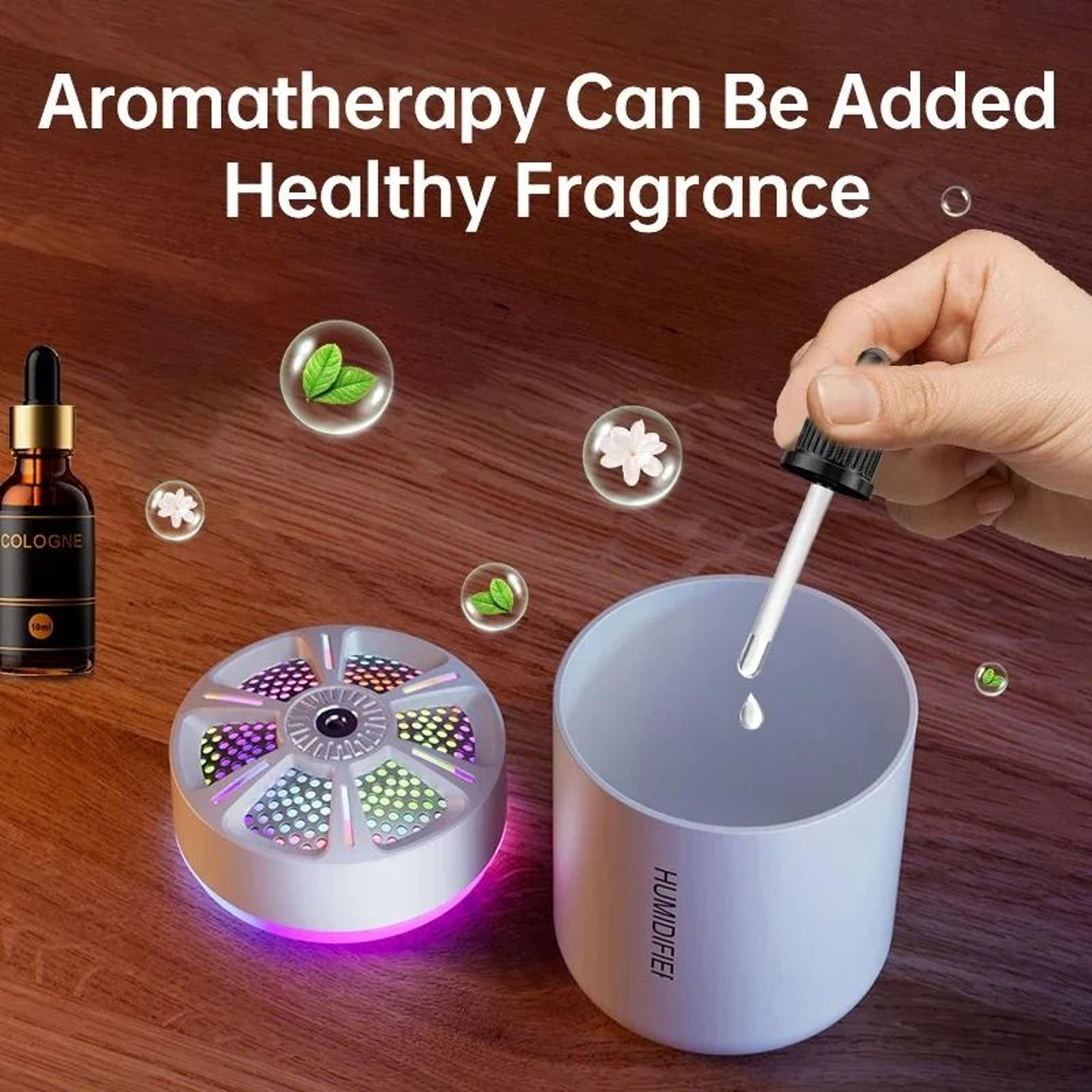 Air Humidifier 180ML Aroma Diffuser With Colorful Lights For Home And Car 4