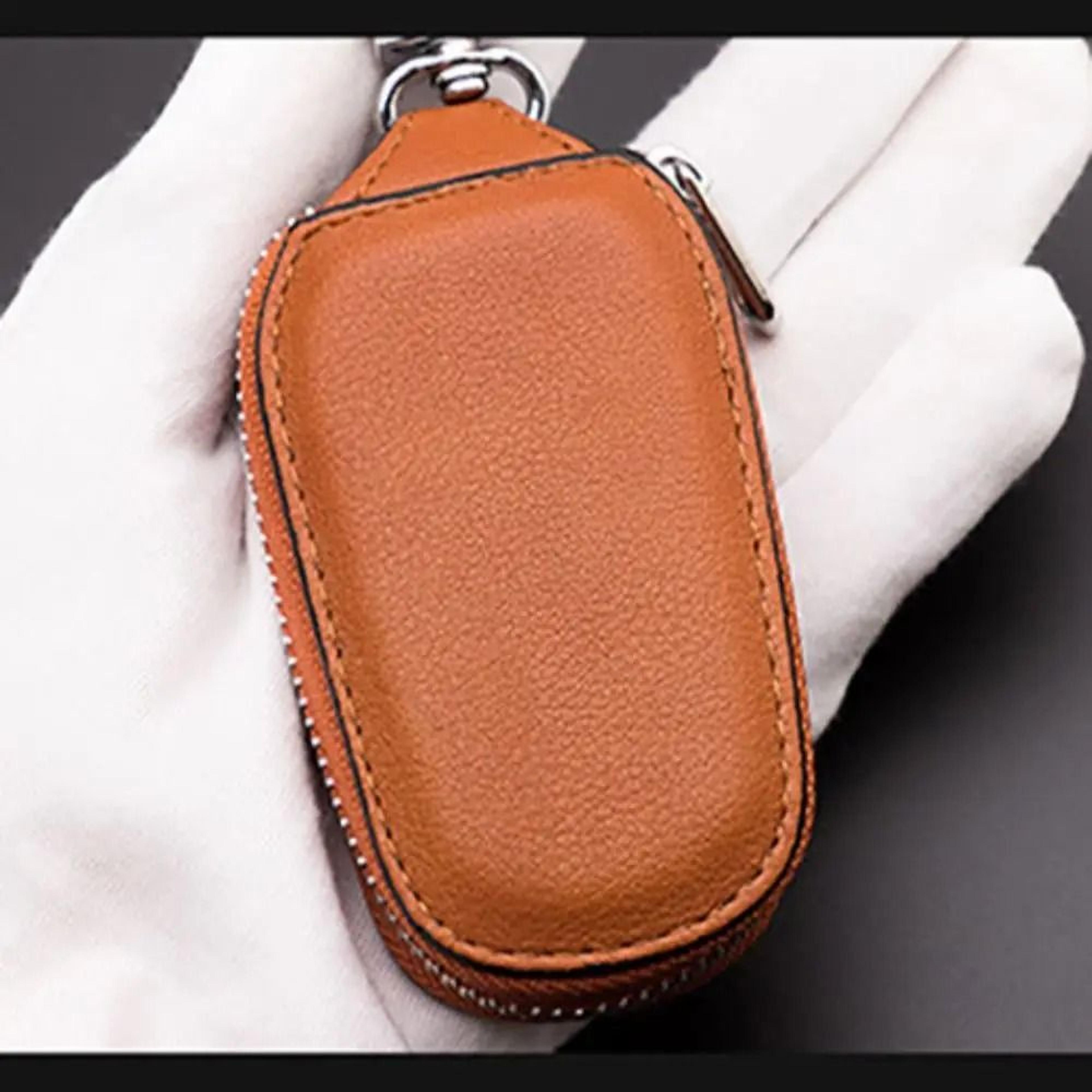 Leather Key Holder Case Keychain Wallet Organizer For Car Keys And House Keys 5