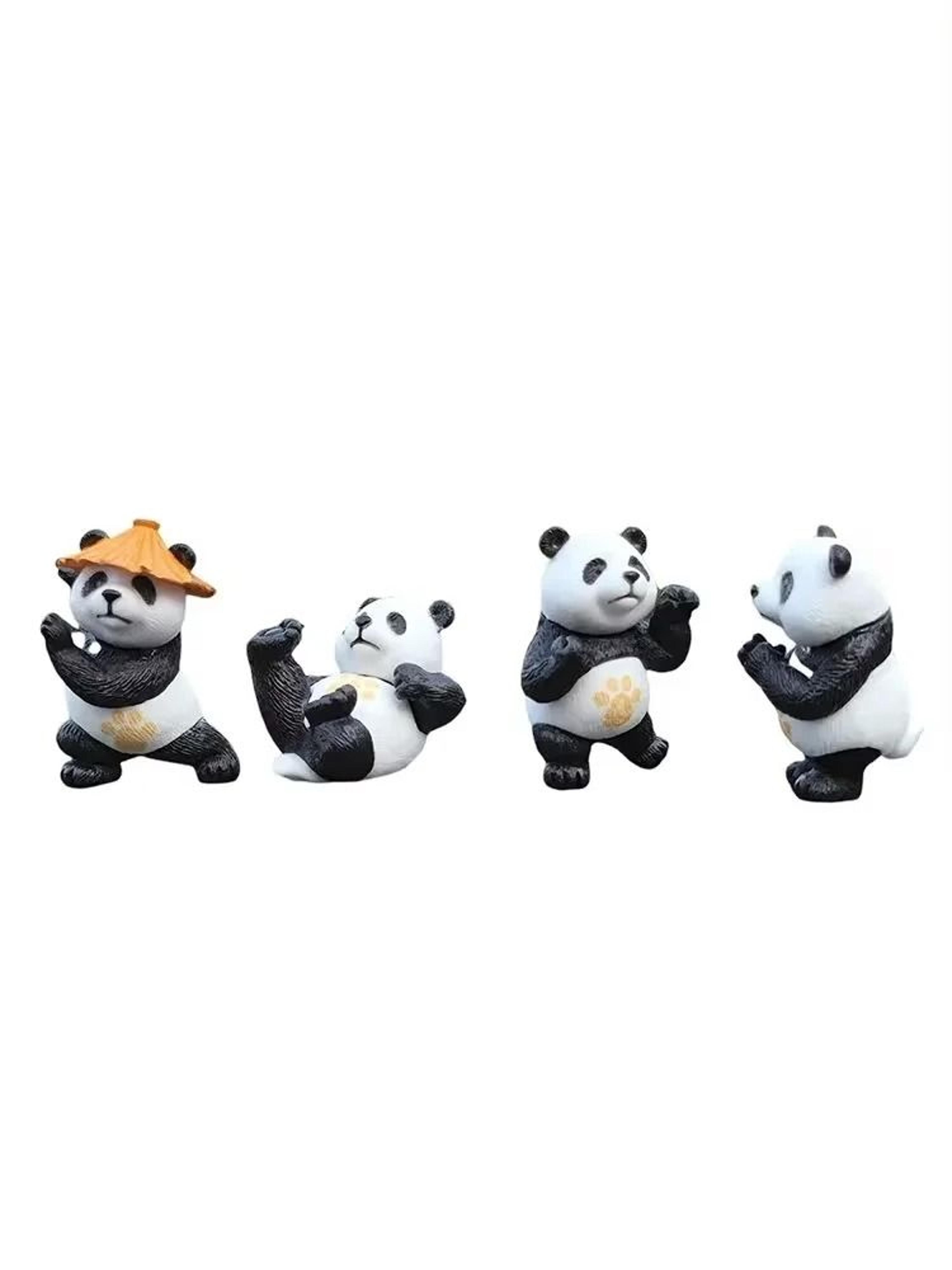 Panda Mini Car Ornaments Set For Dashboard And Desk Decoration 5