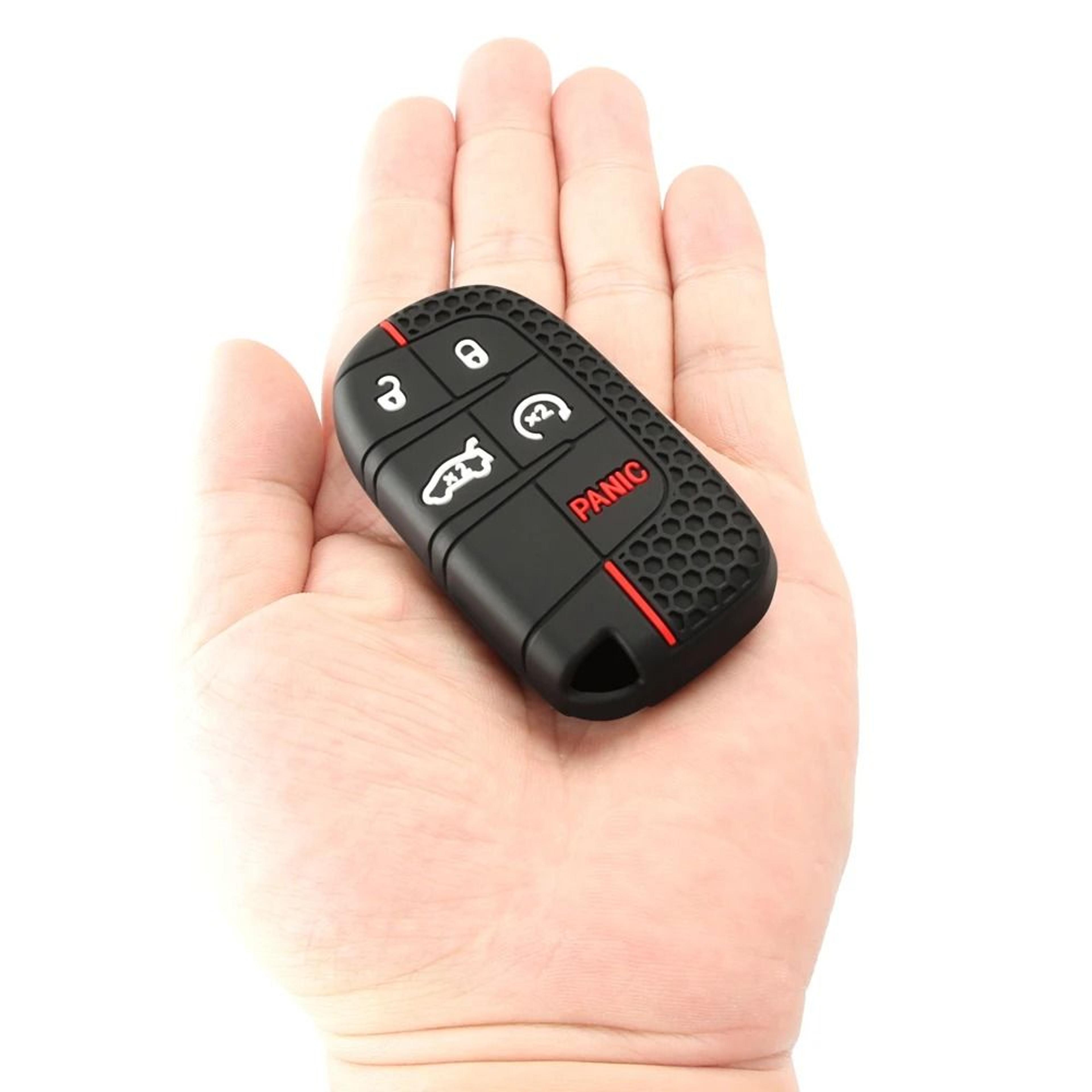 Silicone Car Key Cover Case For Dodge Ram Charger Journey 4