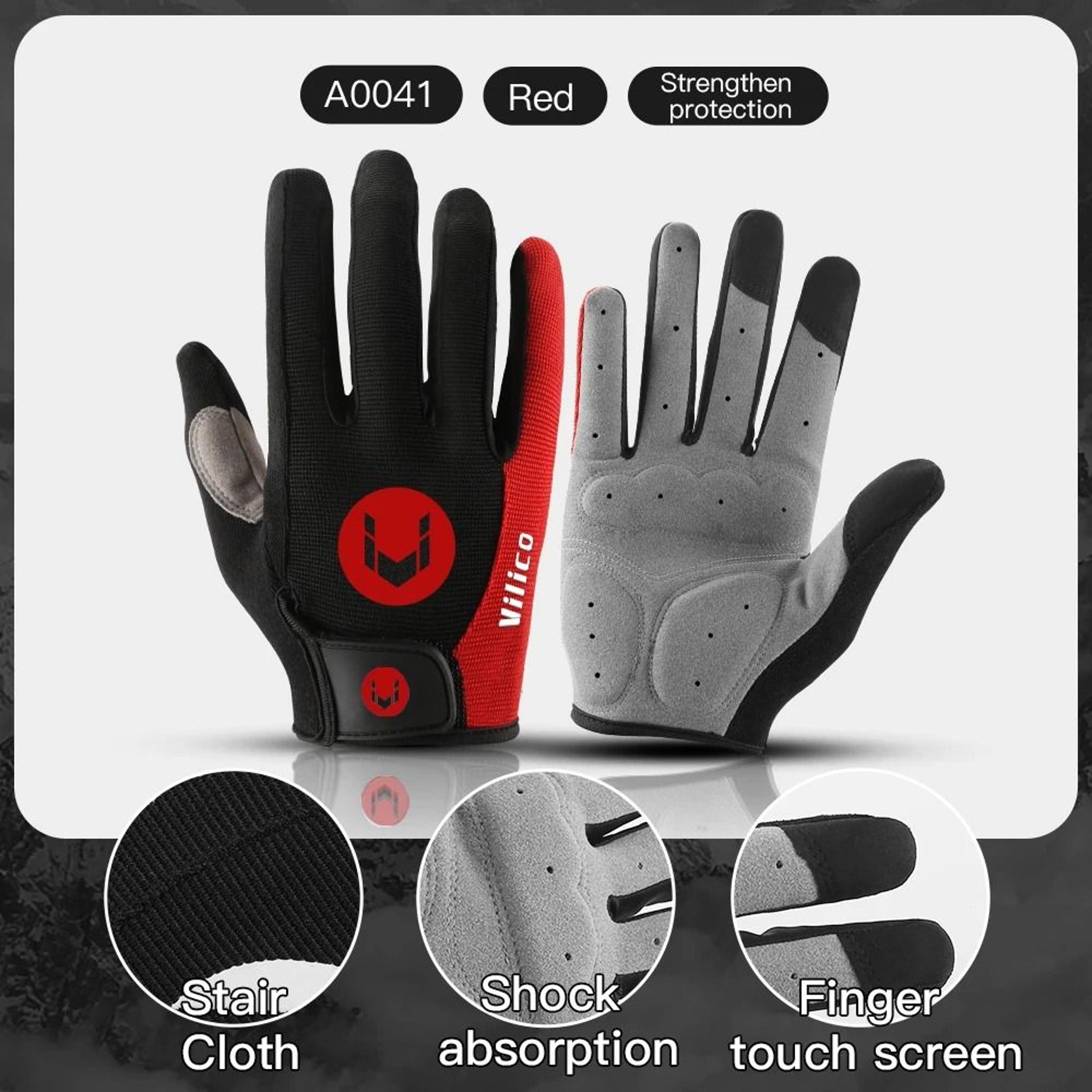 Cycling Anti Slip Full Finger Gloves For MTB And Fitness 8