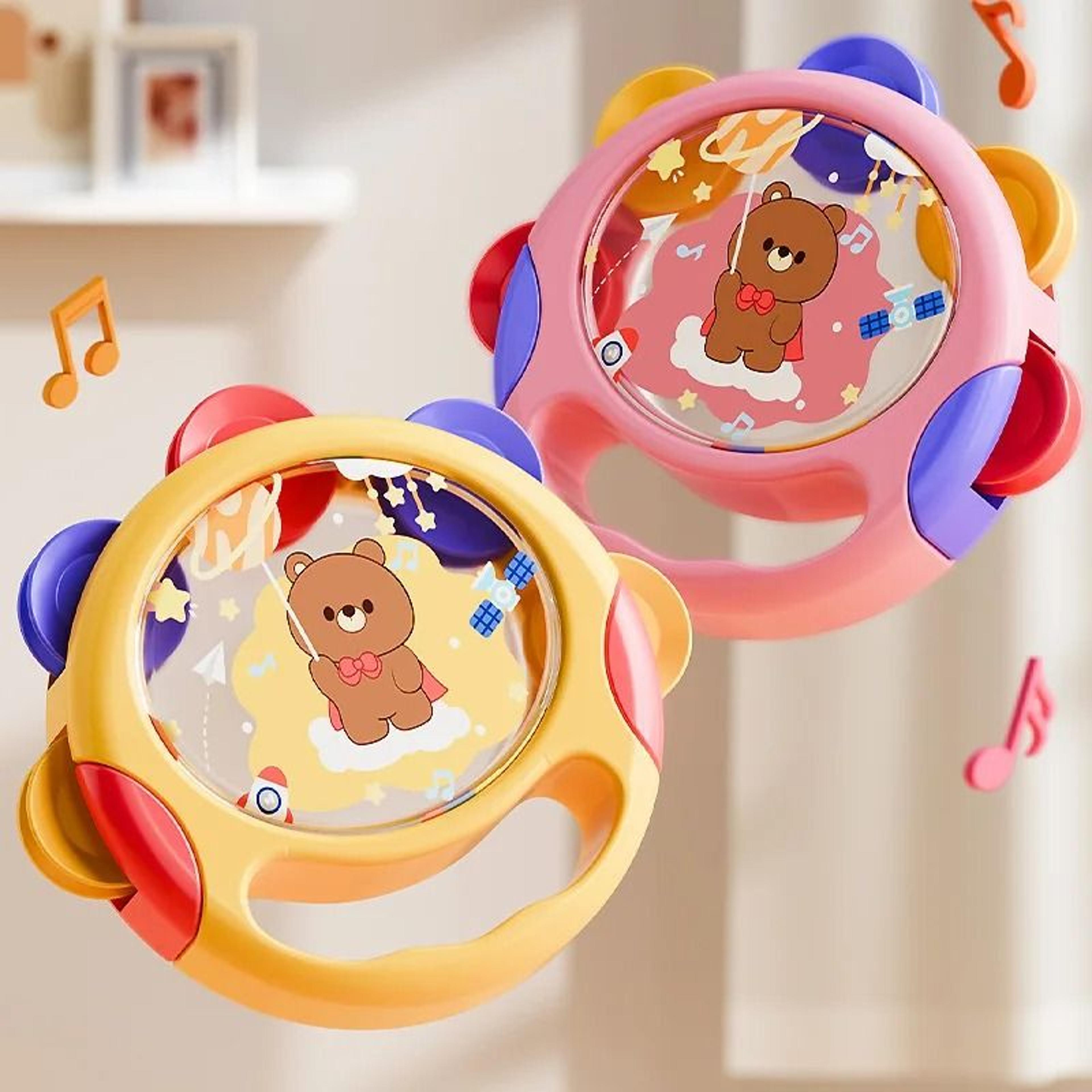 Baby Handheld Tambourine Musical Drum Toy 1