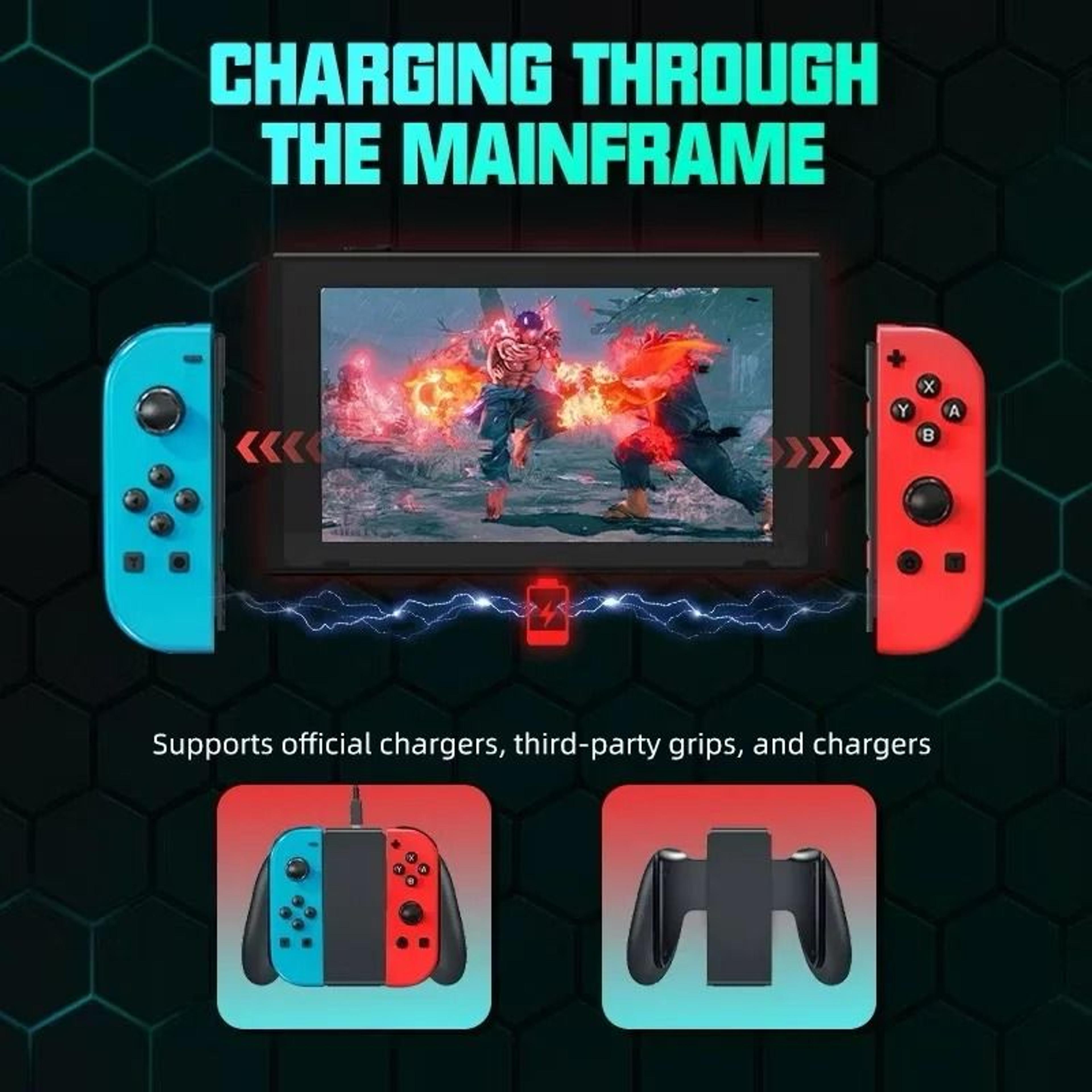 Wireless Joy Con Style Game Controller With RGB Light For Switch 4