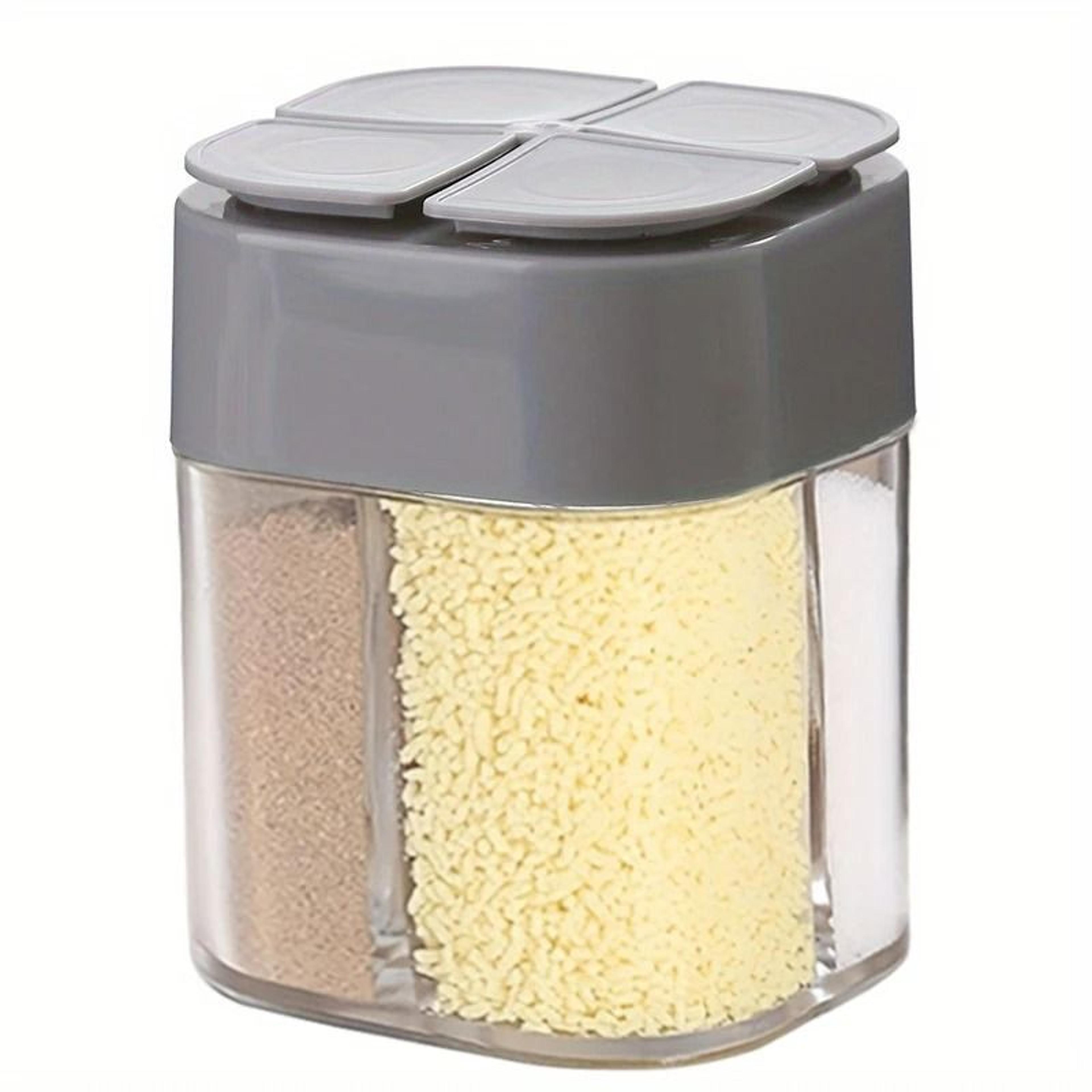 4 In 1 Camping Seasoning Shaker Multi Compartment Spice Storage Jar 6