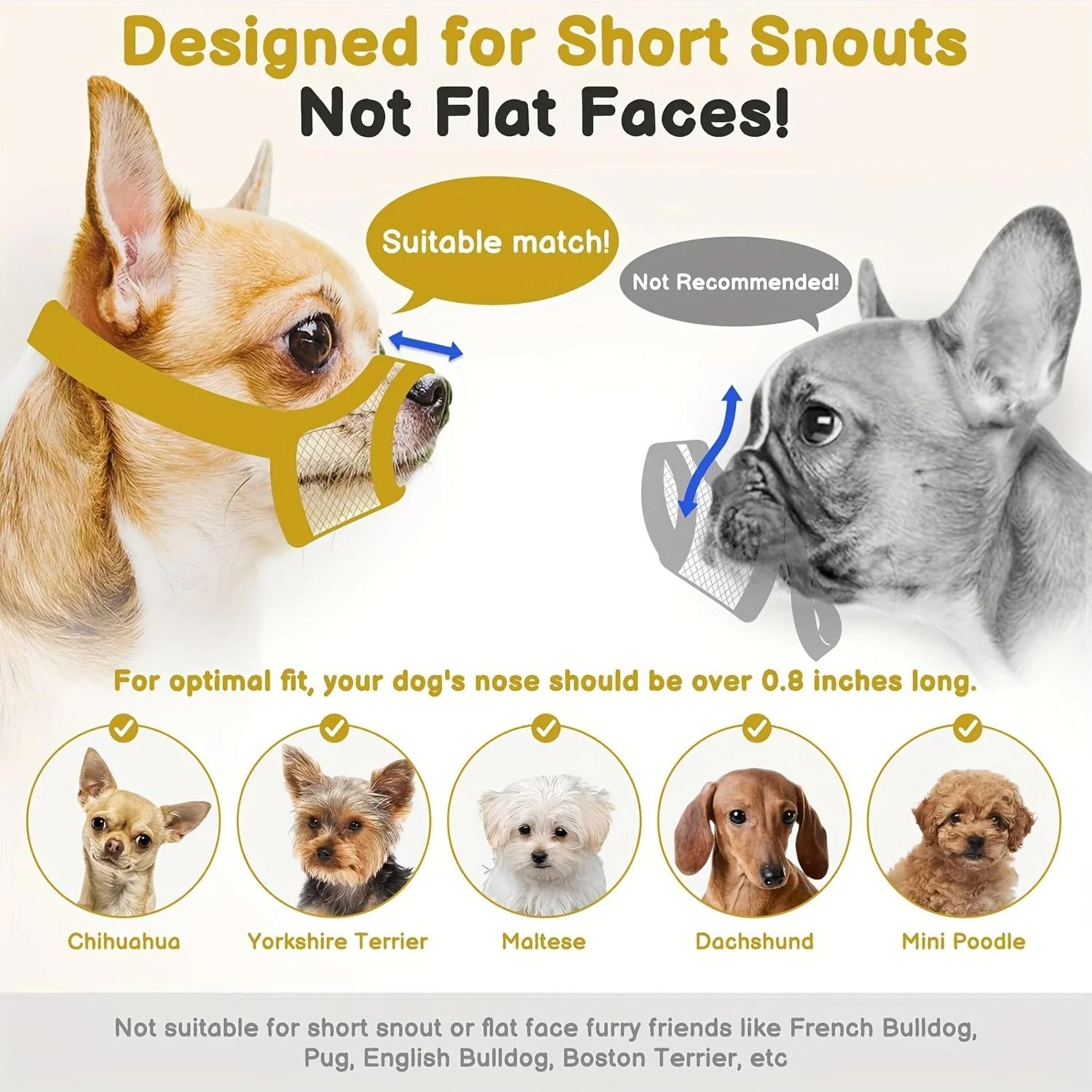 Mesh Dog Muzzle For Short Snout Small And Medium Dogs 2