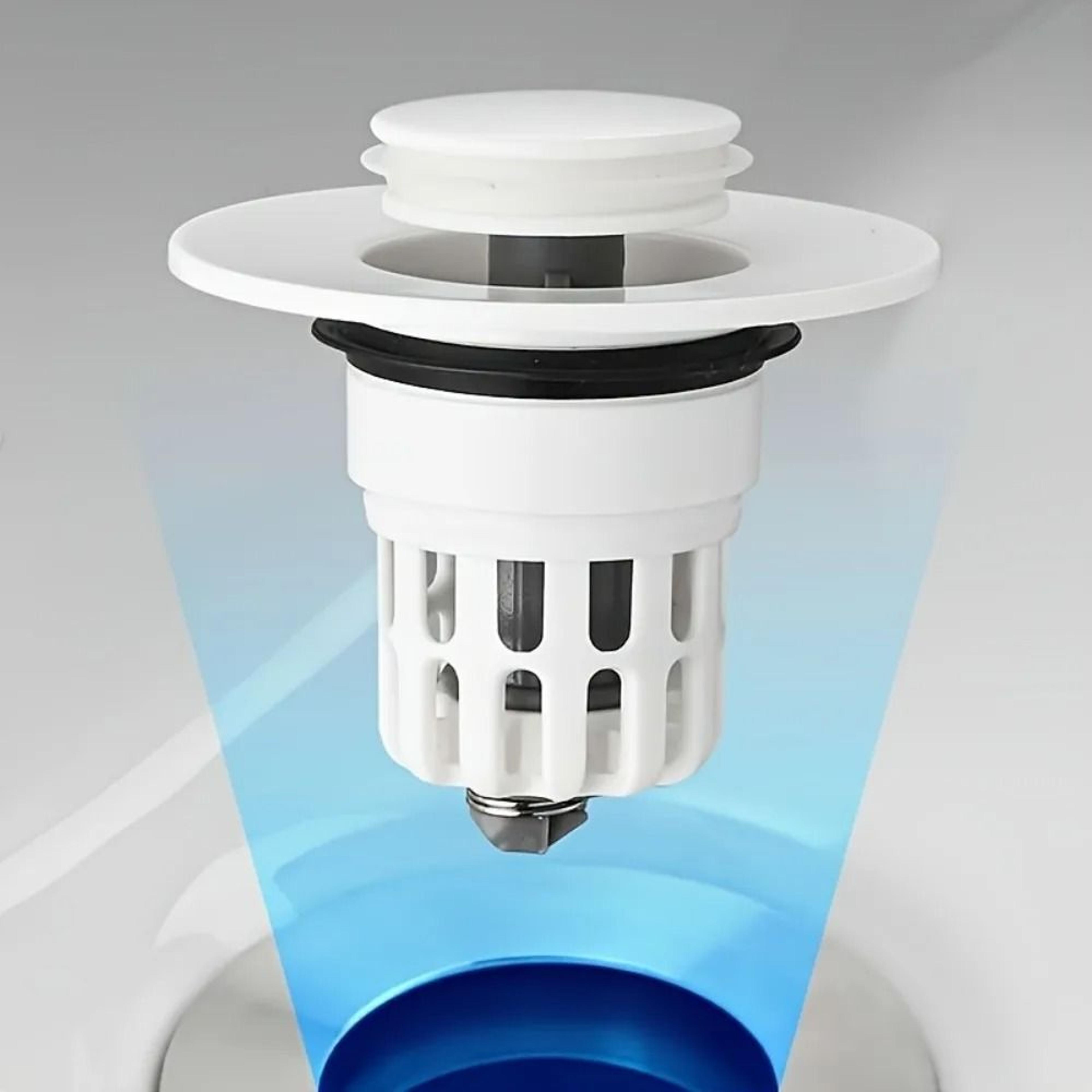 Bathroom Sink PopUp Drain Plug Filter 0