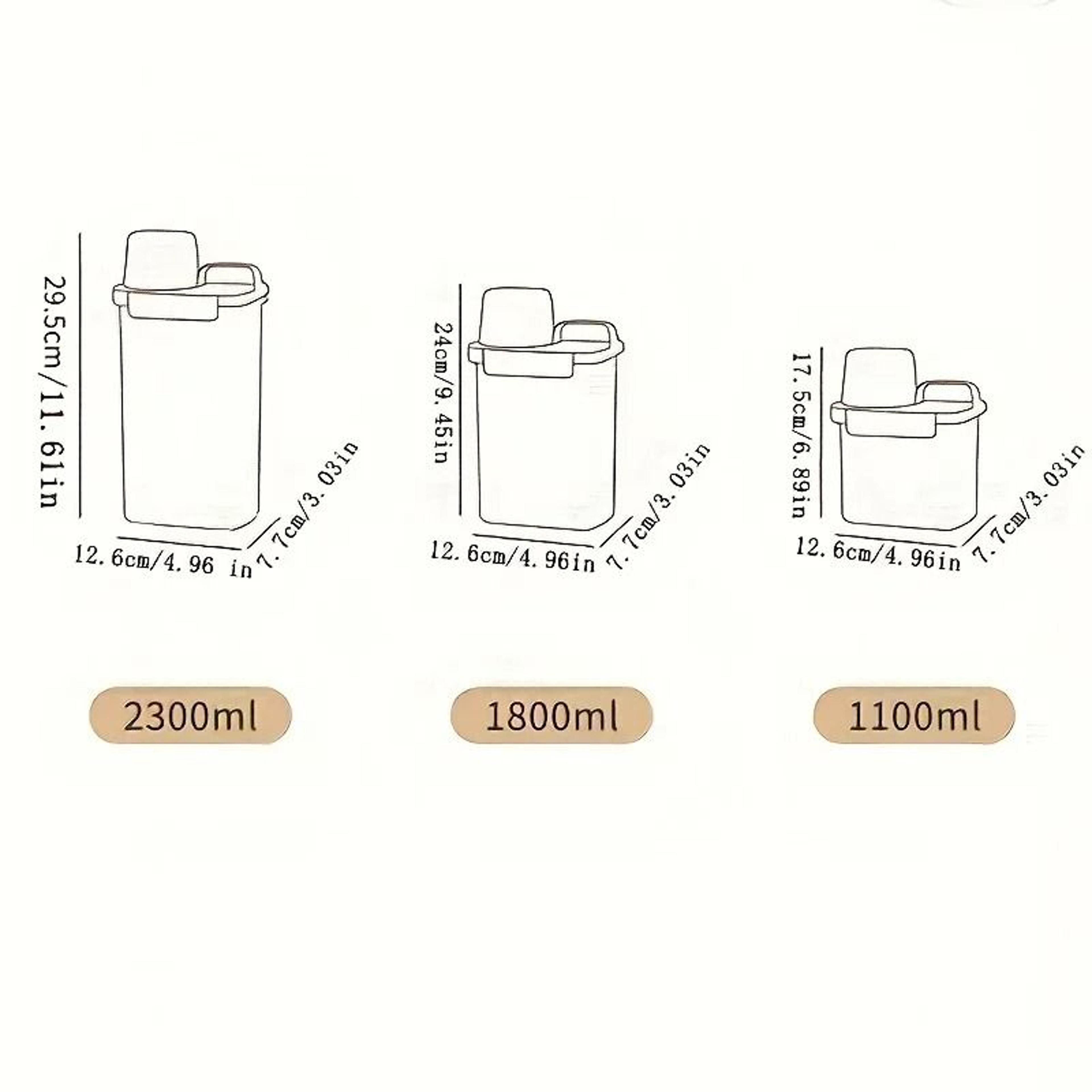 Airtight Laundry Detergent Powder Storage Container With Measuring Cup 5