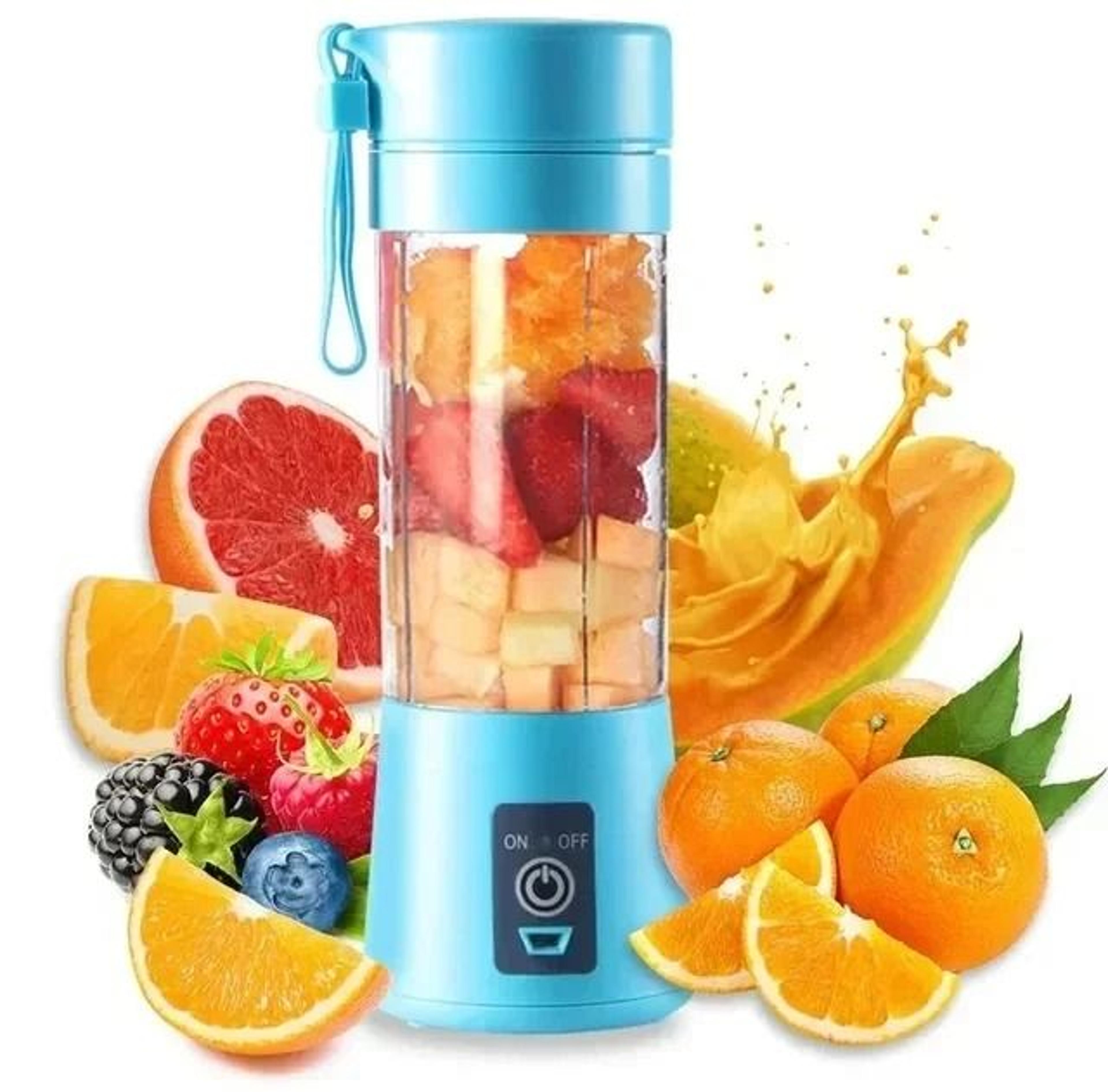 Portable Mini Electric Juicer USB Rechargeable Smoothie Blender 8