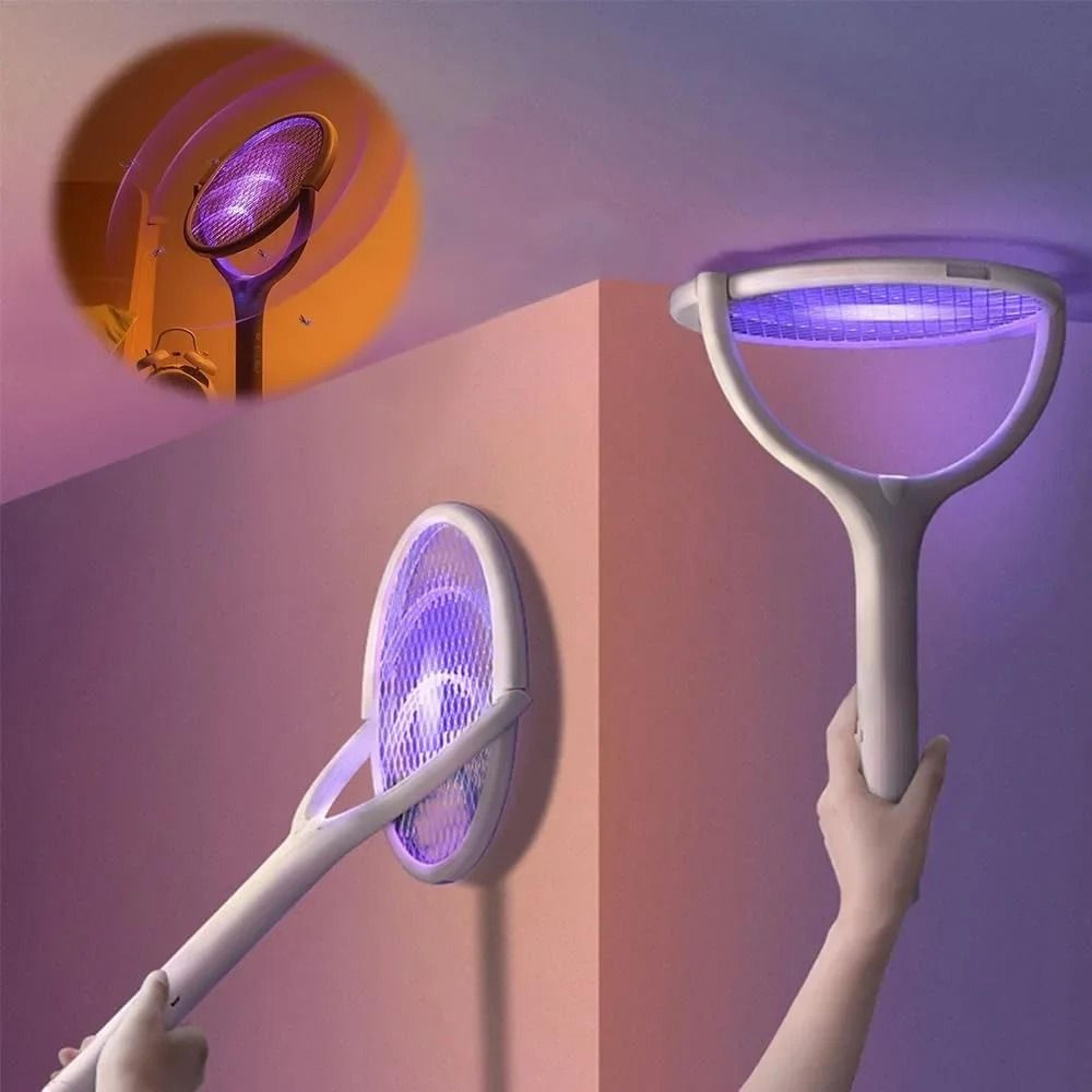 5in1 USB Rechargeable Electric Mosquito Swatter Racket 0