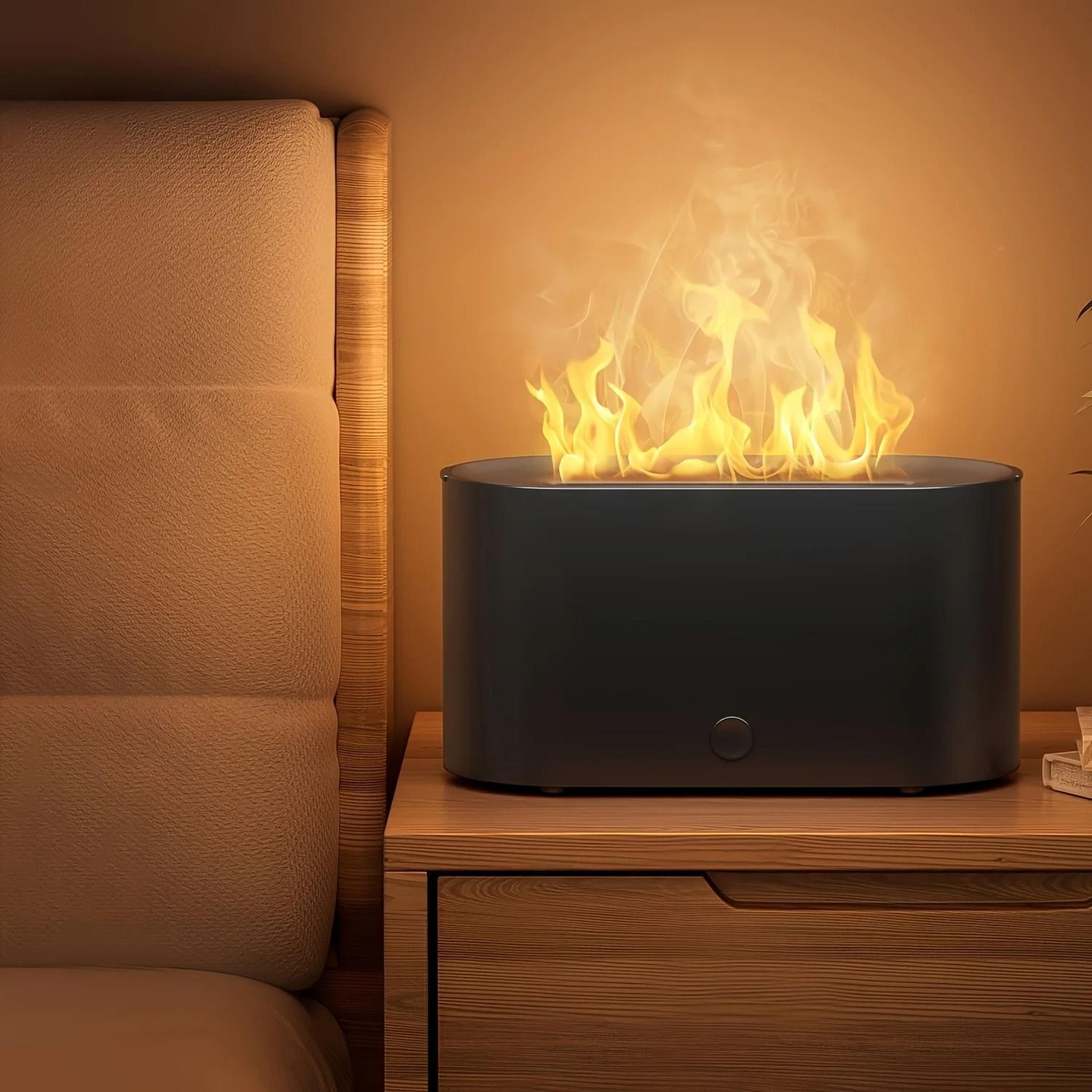 Mini Flame Aromatherapy Diffuser With Timer And Color Light 5