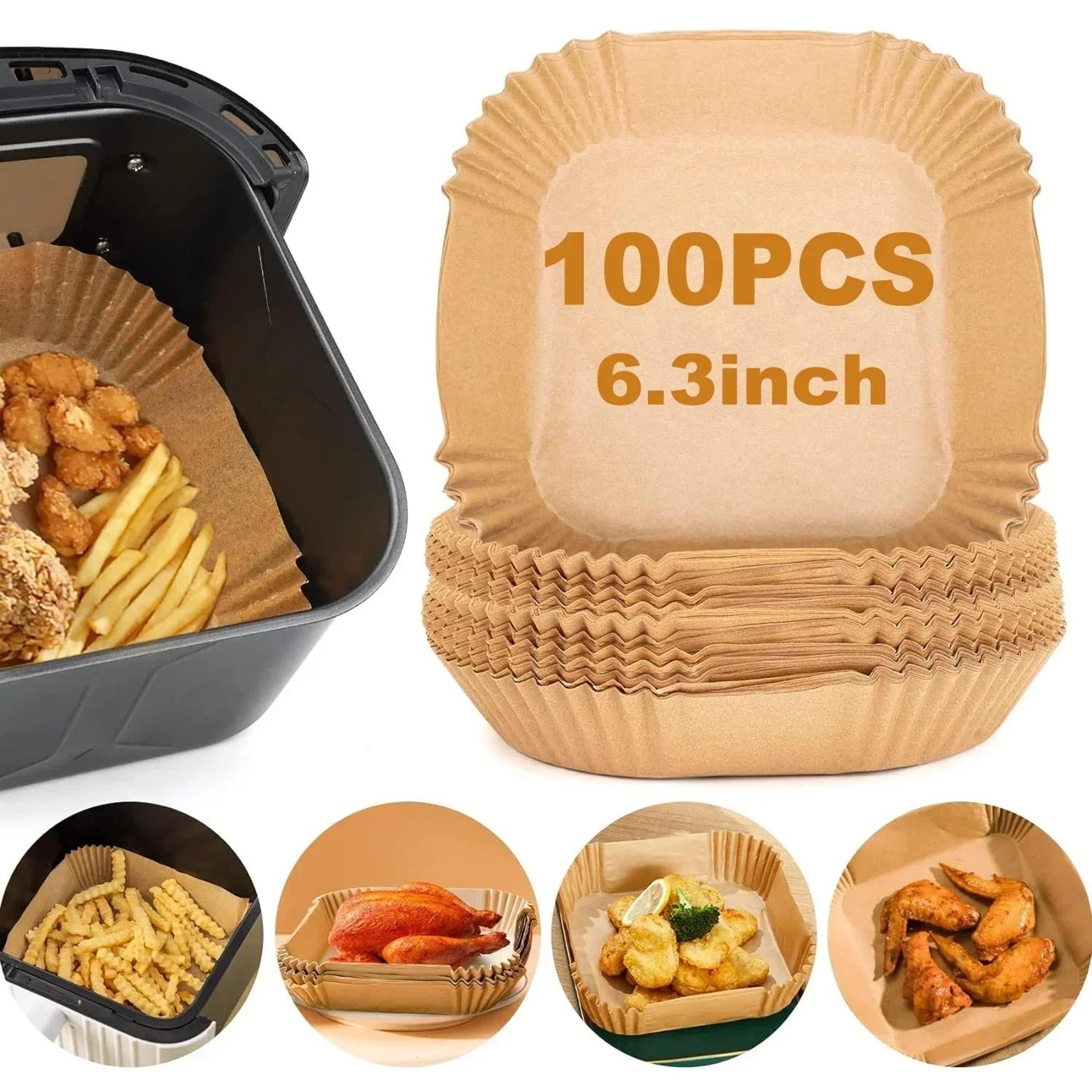 Disposable Air Fryer Paper Liners Oil Absorbing Non Stick 100 Piece Set 0