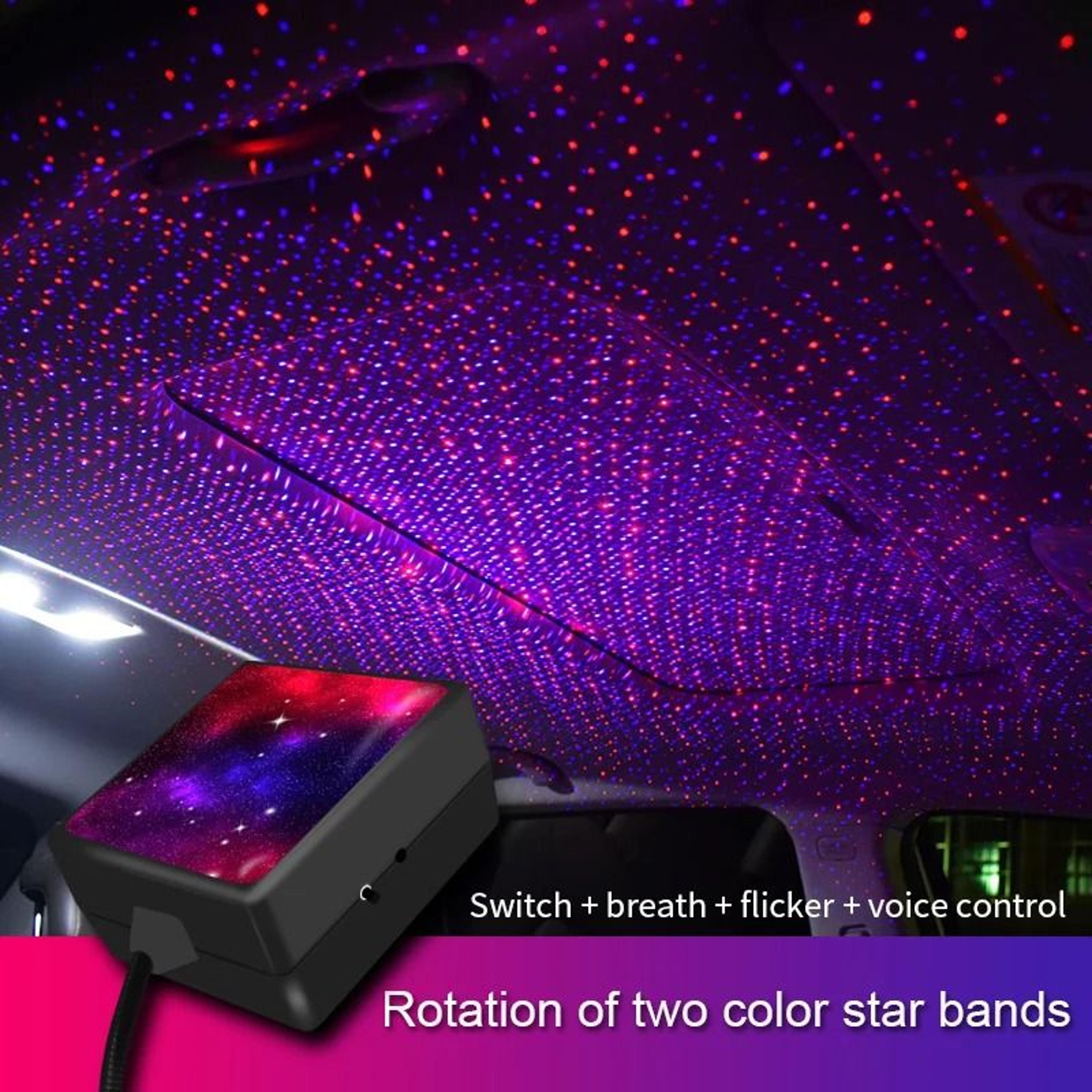 Car USB Starry Roof Projector Light With Rotating Galaxy Effect 0