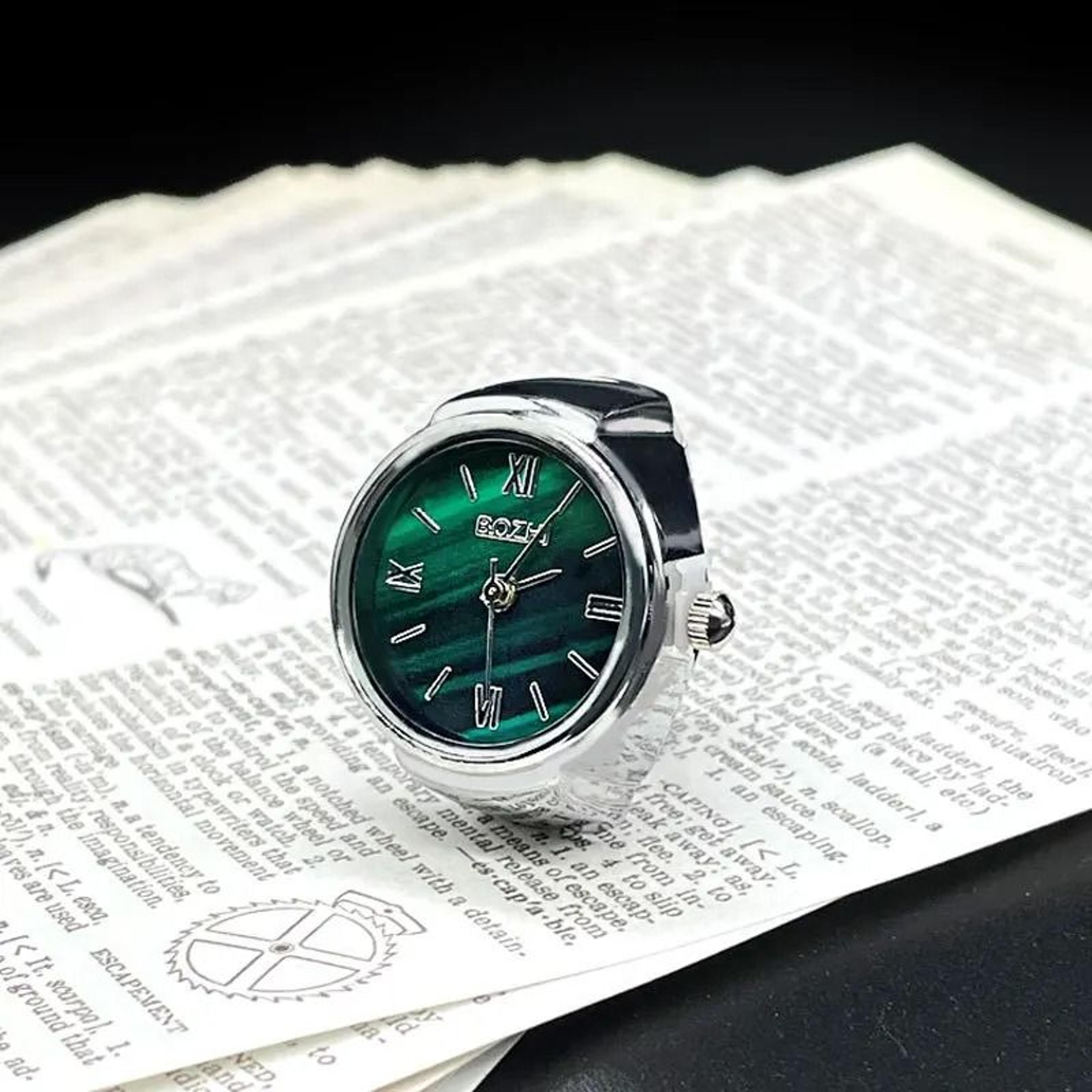 Vintage Finger Ring Watch Quartz Adjustable Design 4