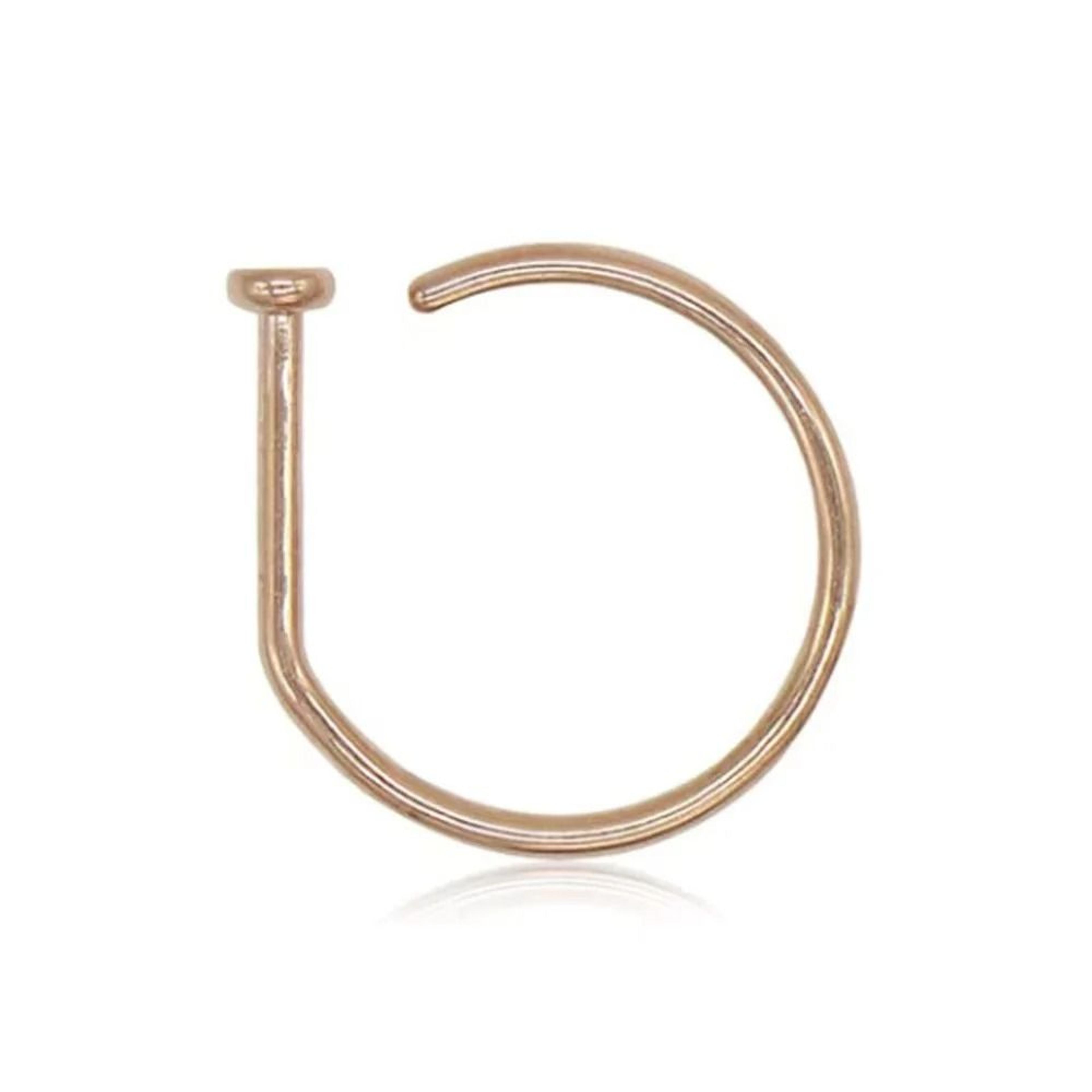 Non Piercing Nose Ring Stainless Steel Minimalist Septum Style 9