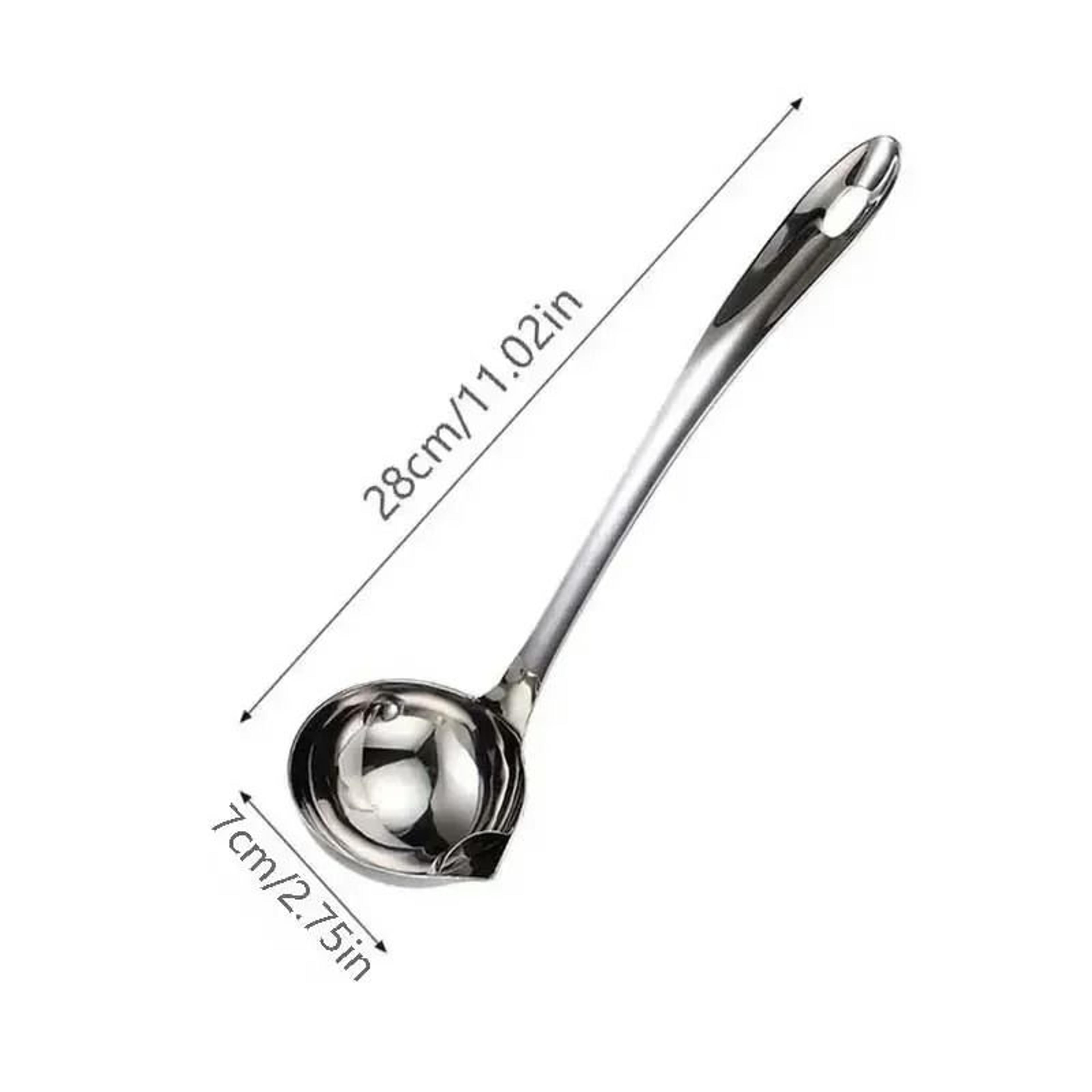 Stainless Steel Oil Strainer Spoon Fat Separator For Soup And Gravy 2