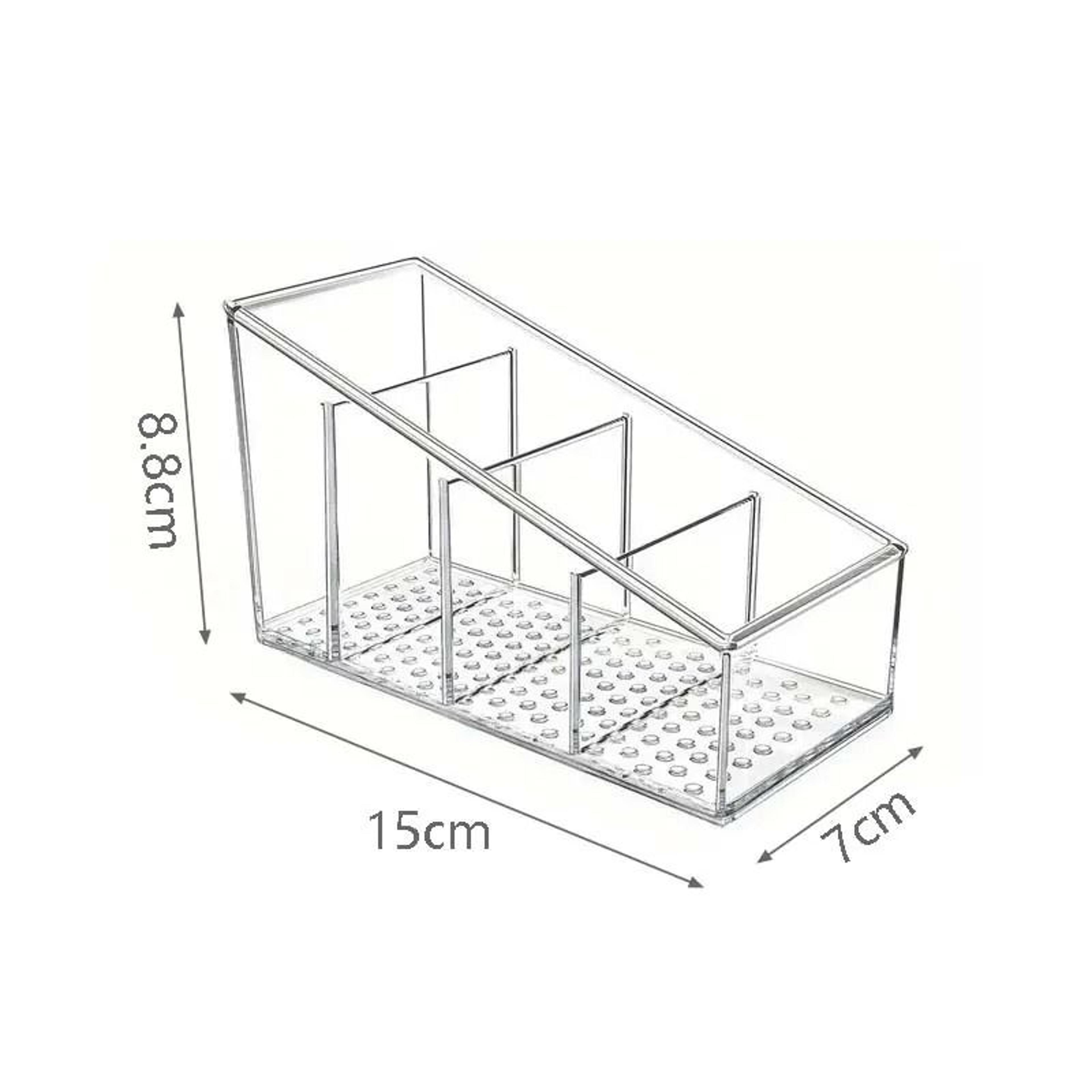 4 Grid Clear Desktop Organizer For Remotes Phones And Small Essentials 2