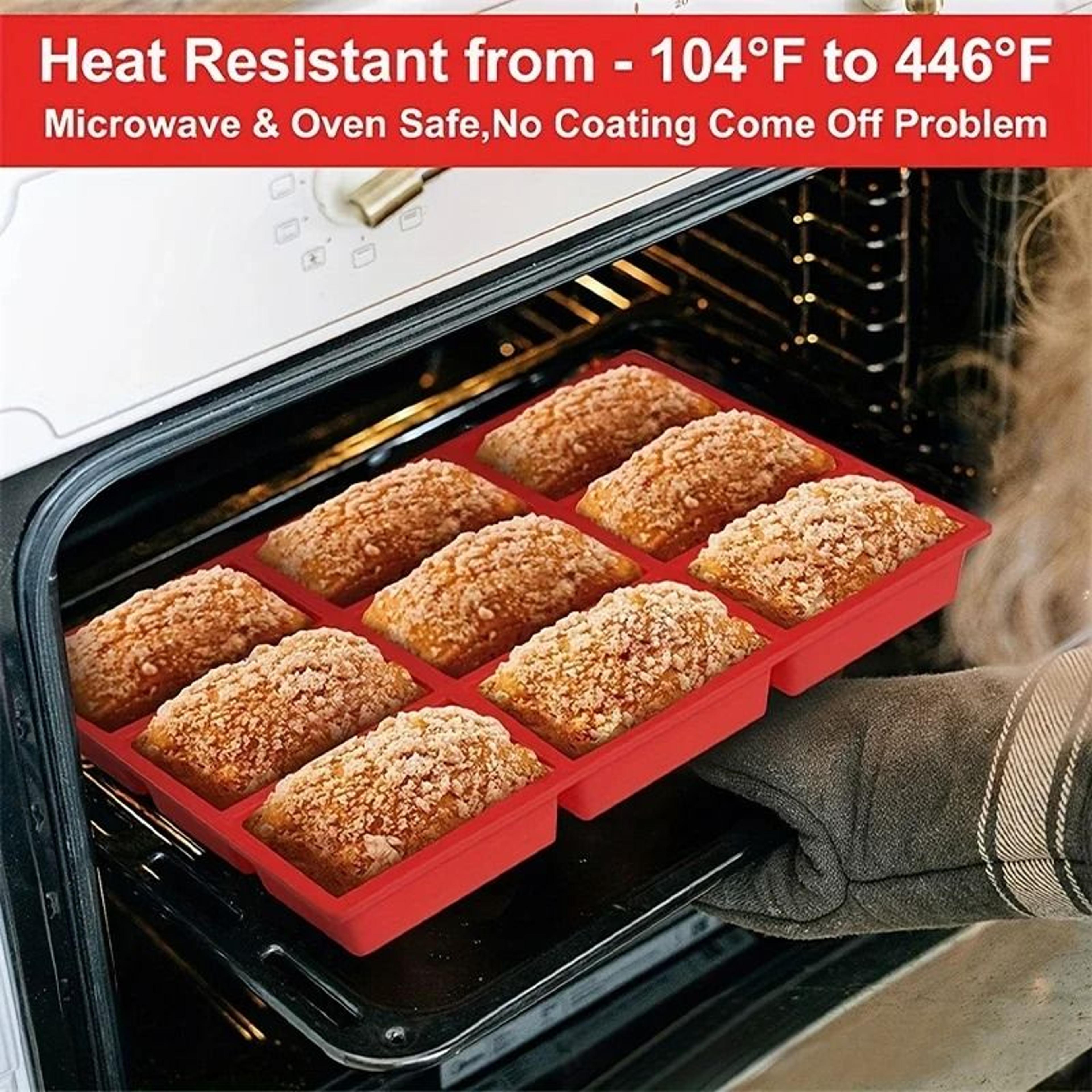 9 Grid Silicone Mini Loaf Baking Mold 4
