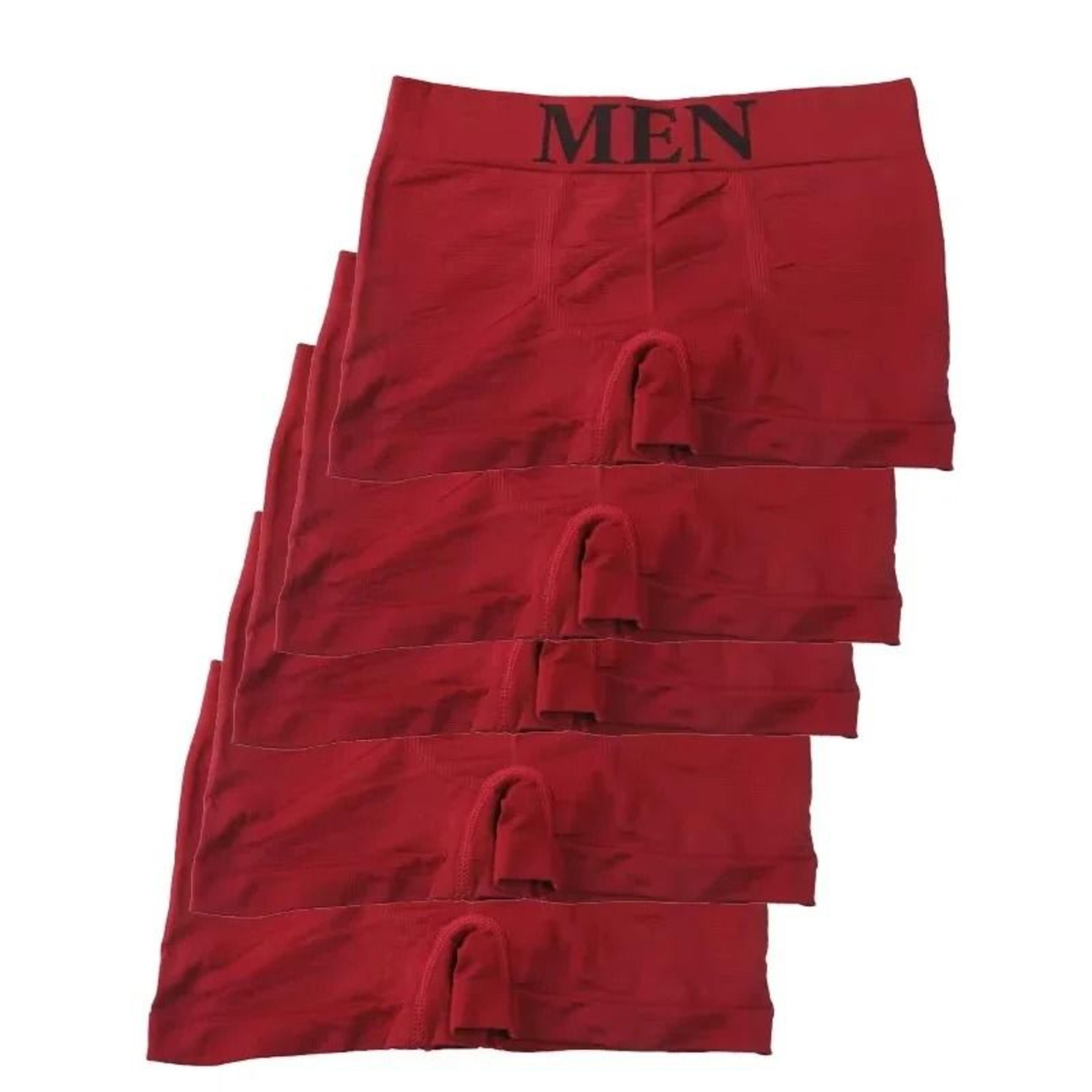 5 Pack Mens High Elastic Boxer Briefs  Lightweight Breathable Comfort Fit 9