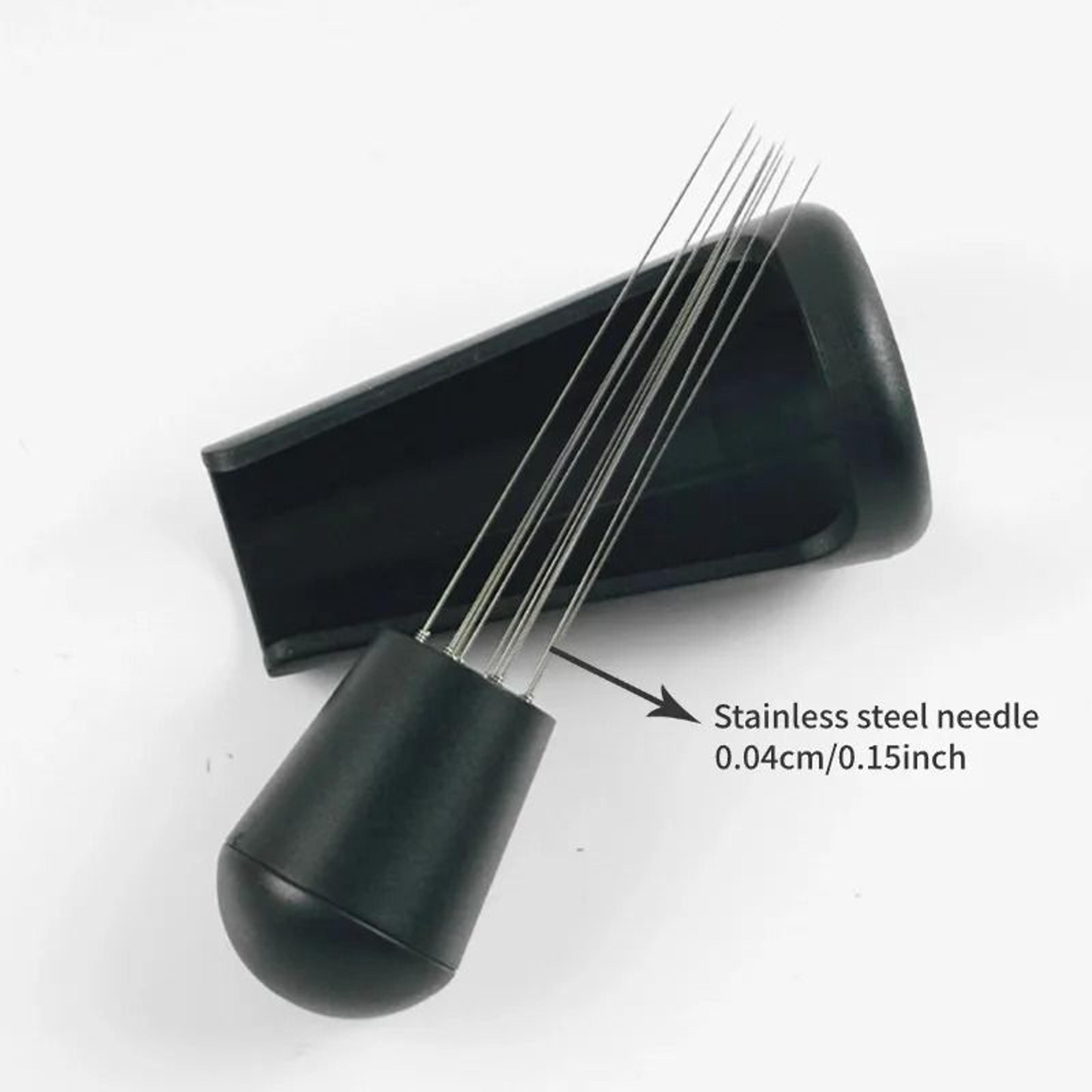 Espresso Coffee Stirring Tool With Wooden Handle Needle Distributor 2