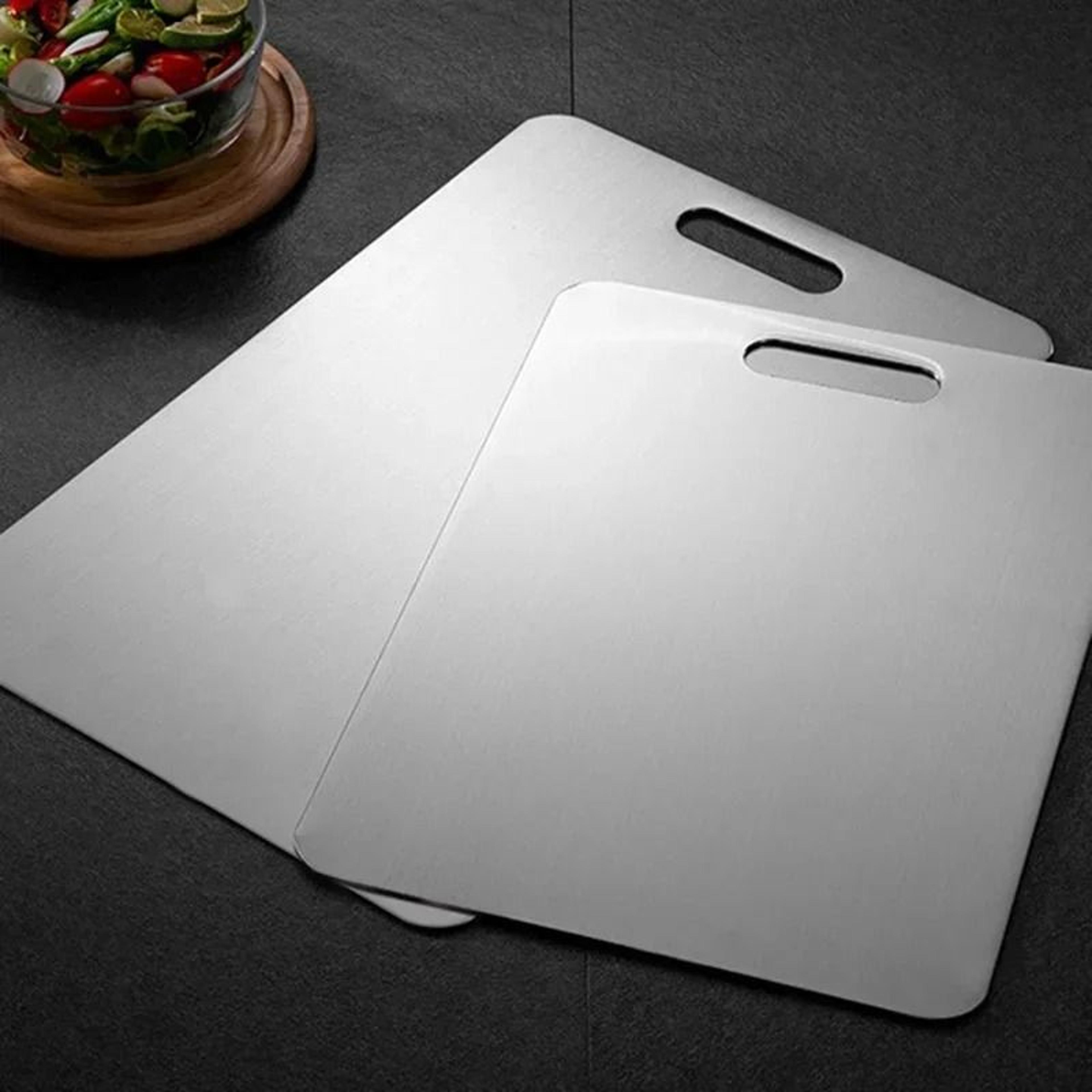 Stainless Steel Cutting Board For Kitchen Prep And Dough Kneading 1