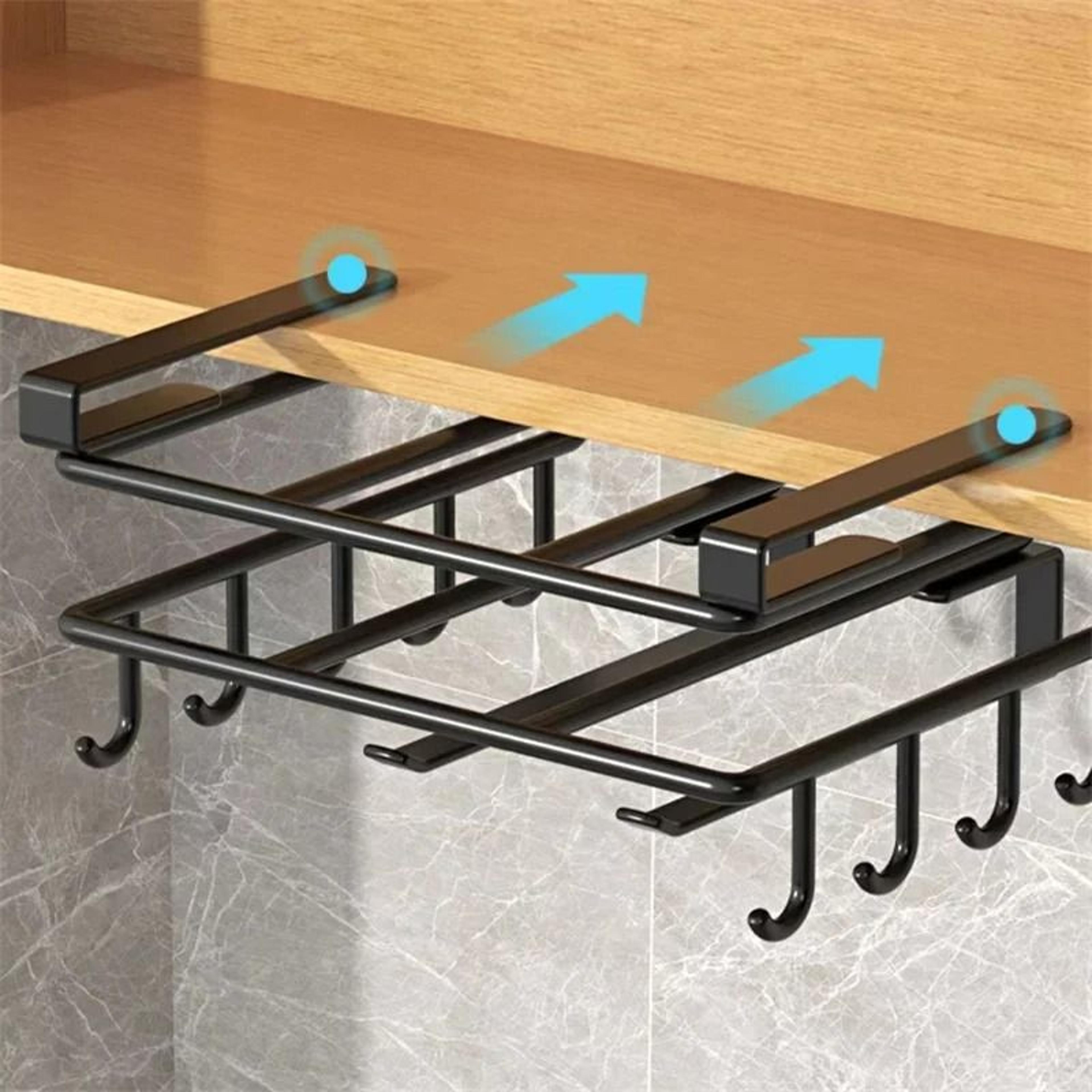 Stainless Steel Over Sink Kitchen Organizer Rack With Hooks 4