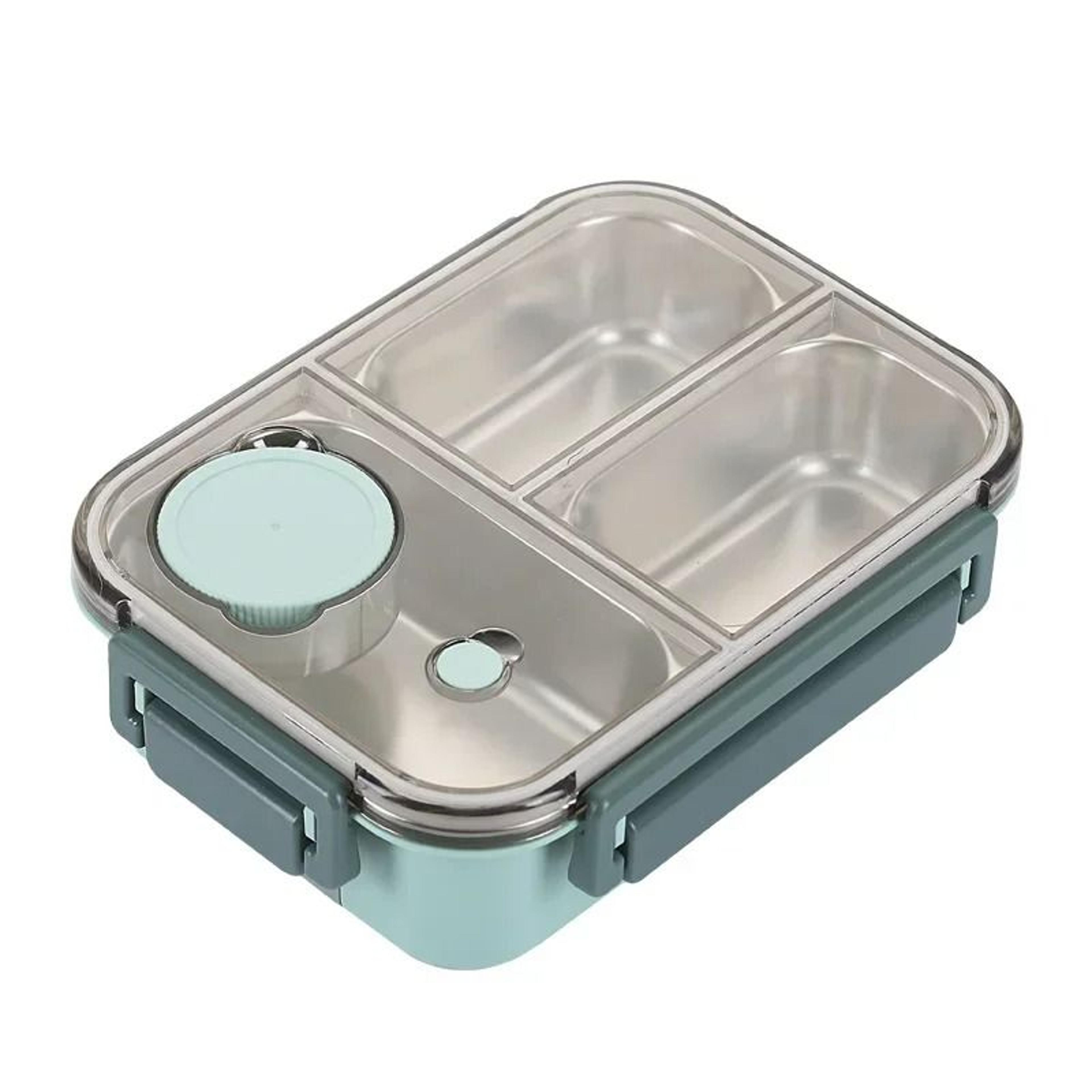 Stainless Steel Bento Lunch Box With Tableware 6