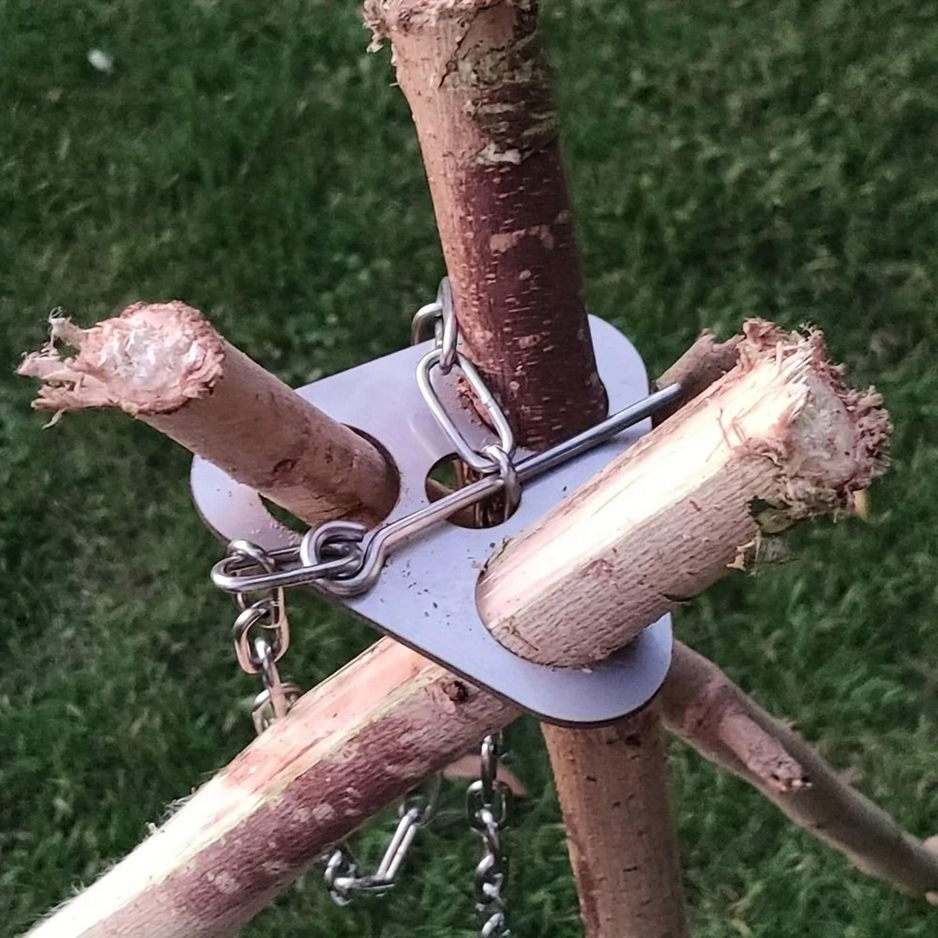 Portable Camping Tripod Hanging Rack For Campfire Cooking 2
