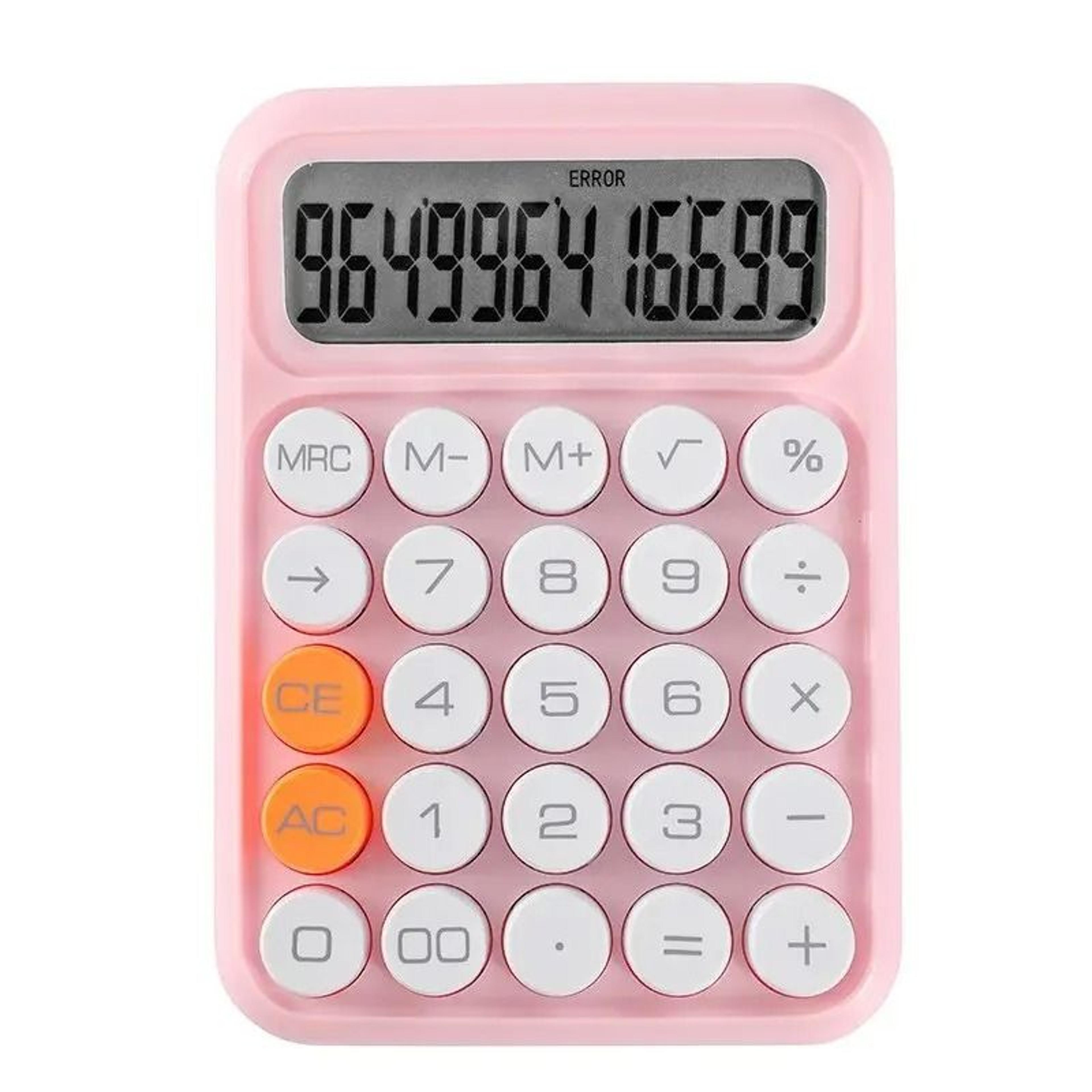 Retro Mechanical Style Desktop Calculator With Large Buttons 10
