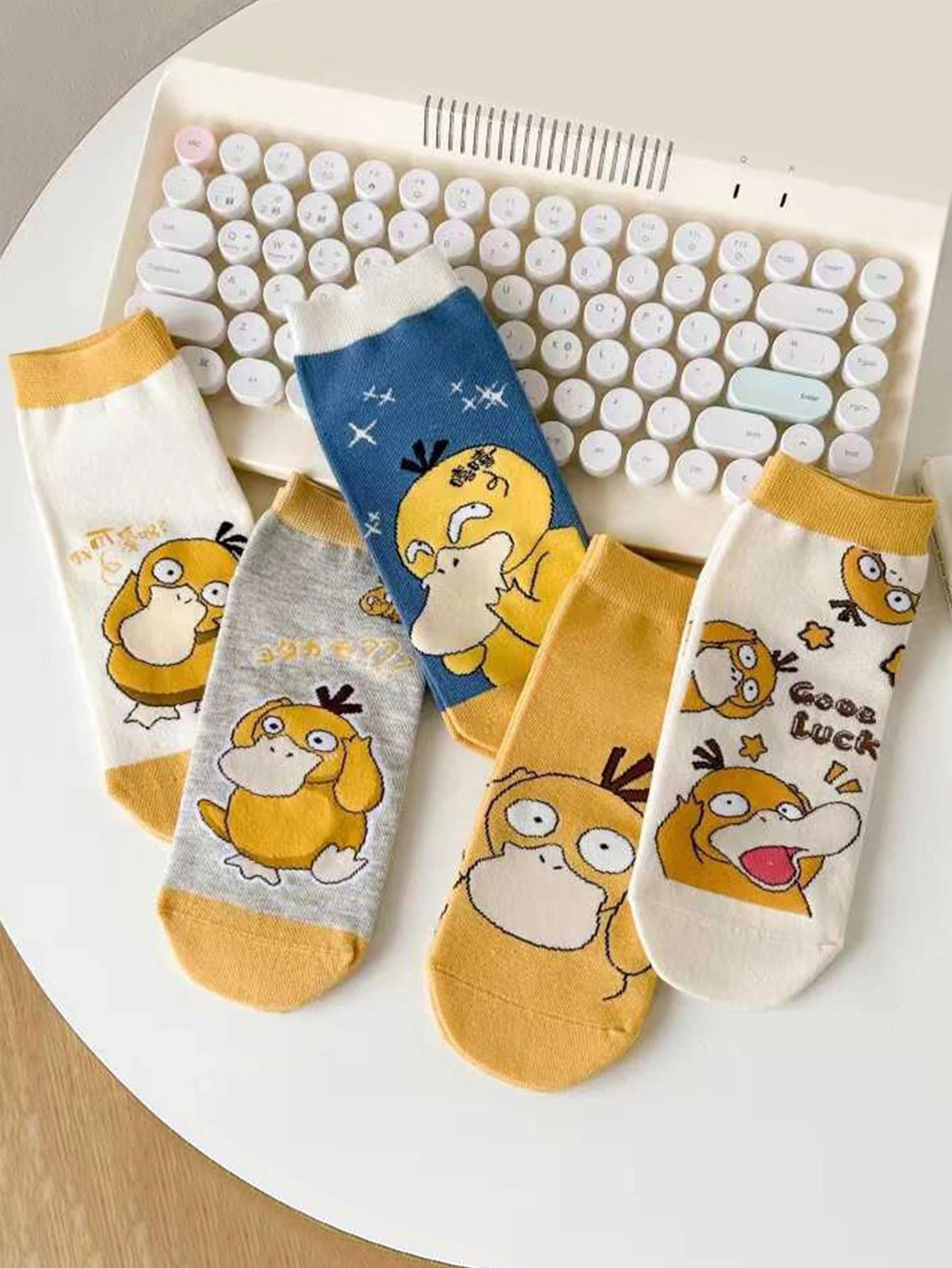 Cartoon Duck Anime Short Socks Cute Casual Style 1