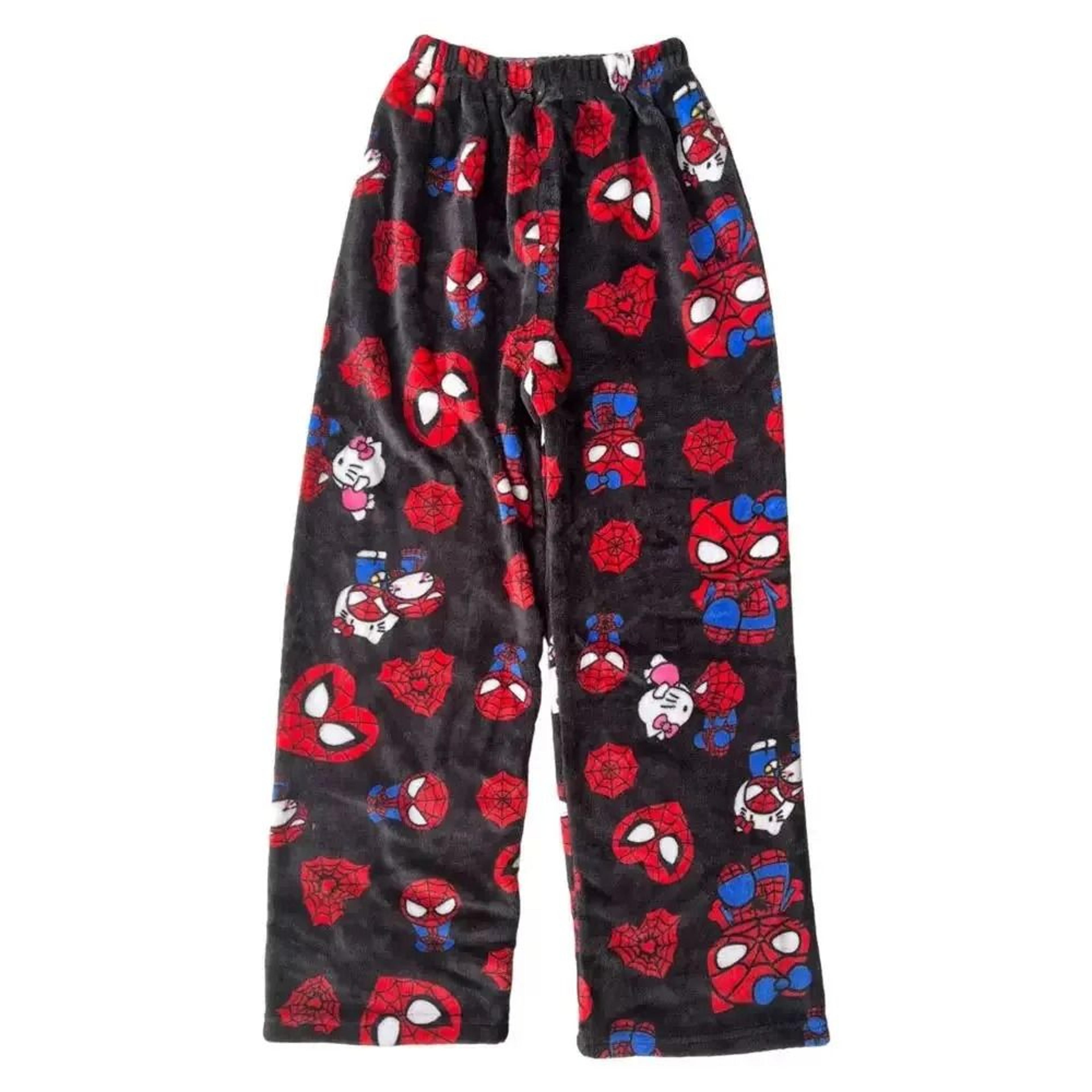 Y2K Cartoon Pajama Pants Soft Flannel Sleepwear Home Trousers 7