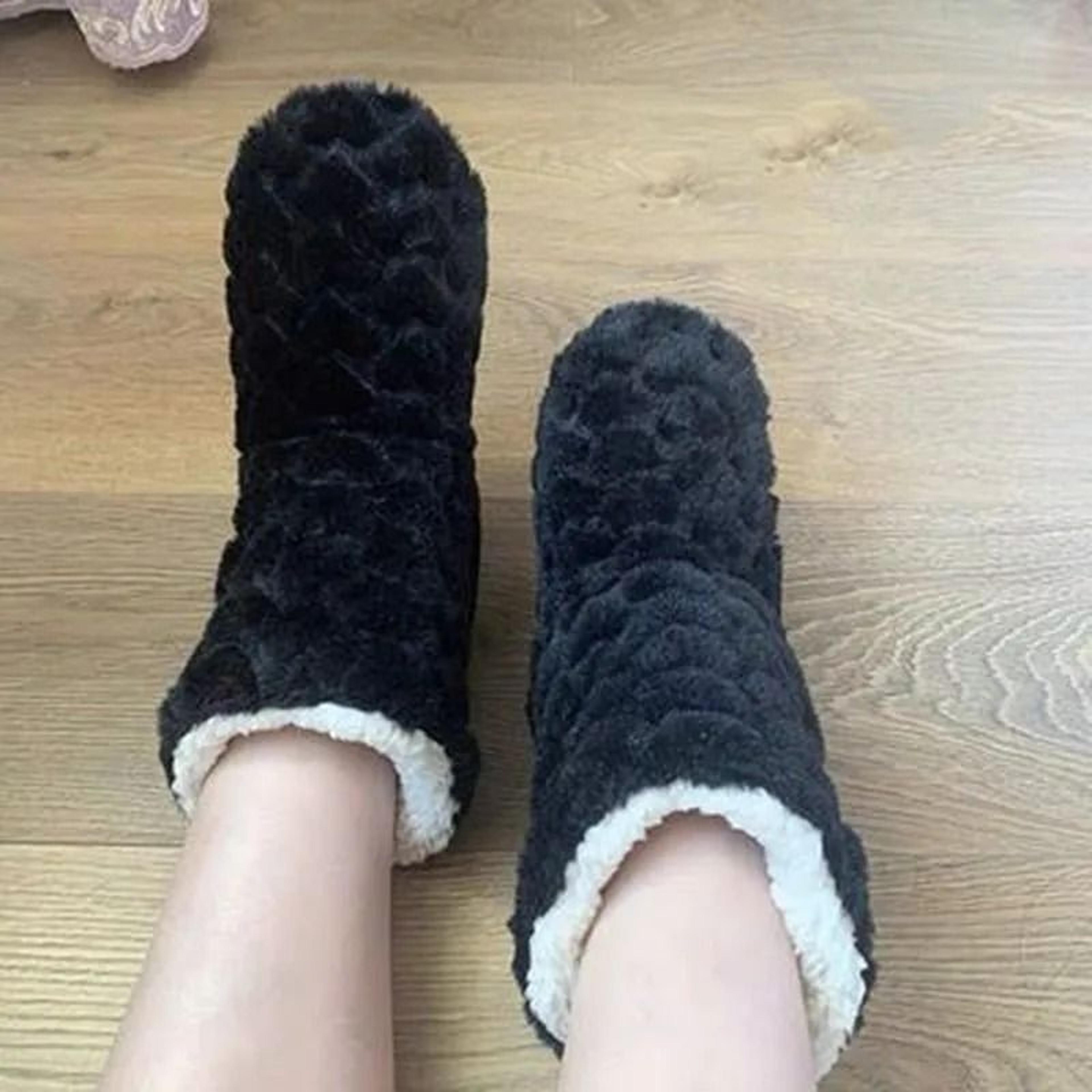 Thick Thermal Winter Slipper Socks With Anti Slip Sole For Men And Women 4