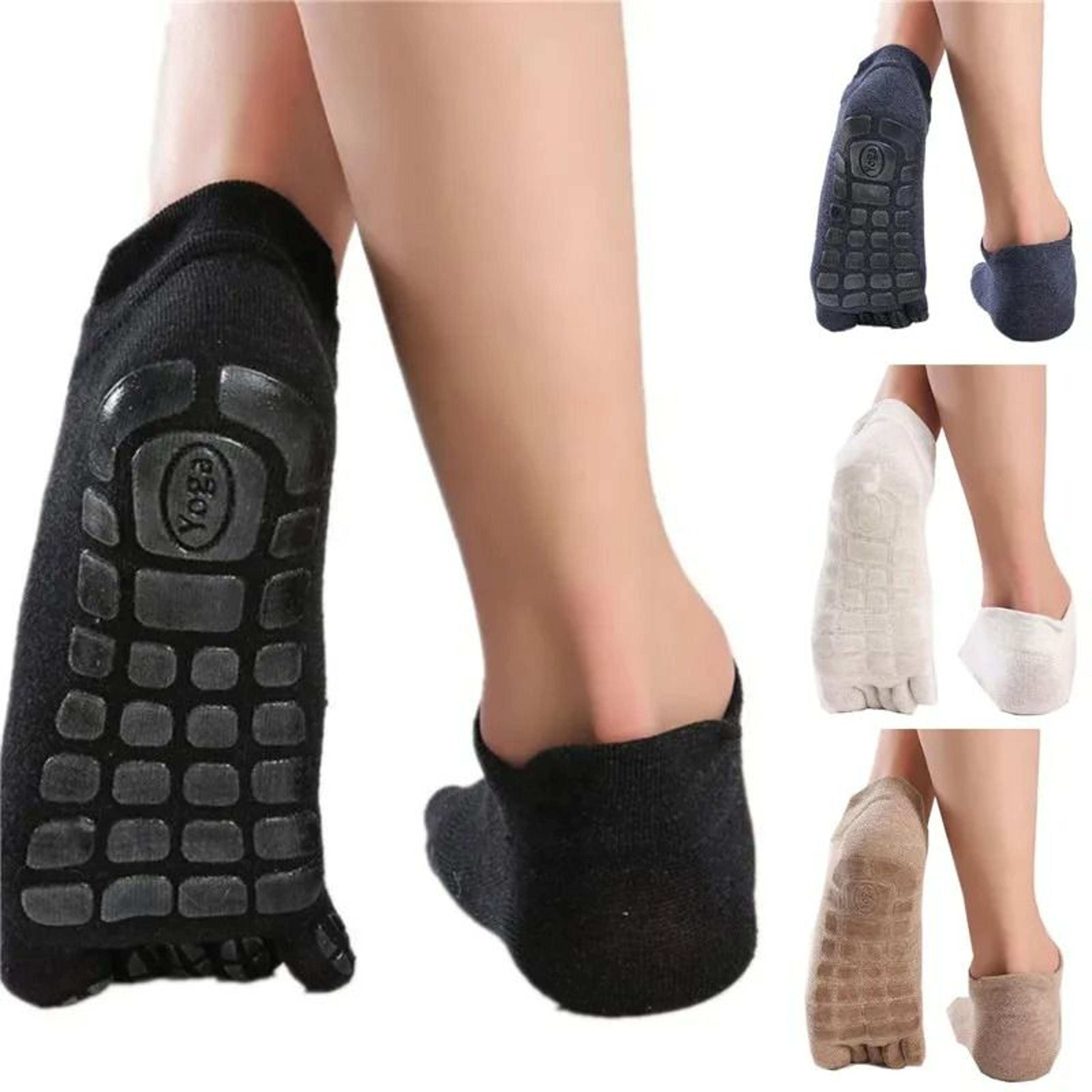 Mens Winter Five Finger Toe Socks Warm Non Slip Low Calf Floor Socks 2