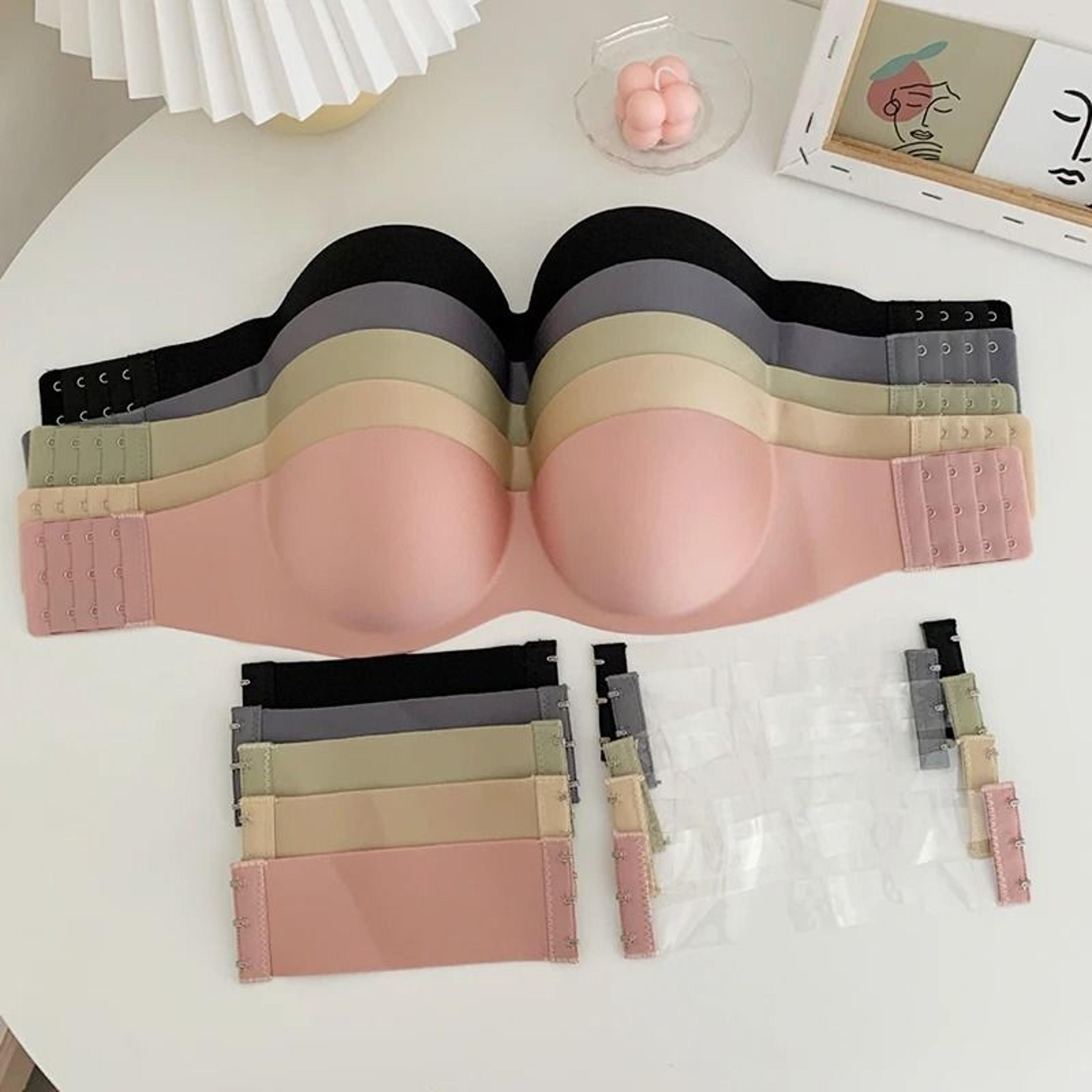 Invisible Strapless Push Up Bra With Front Closure 2