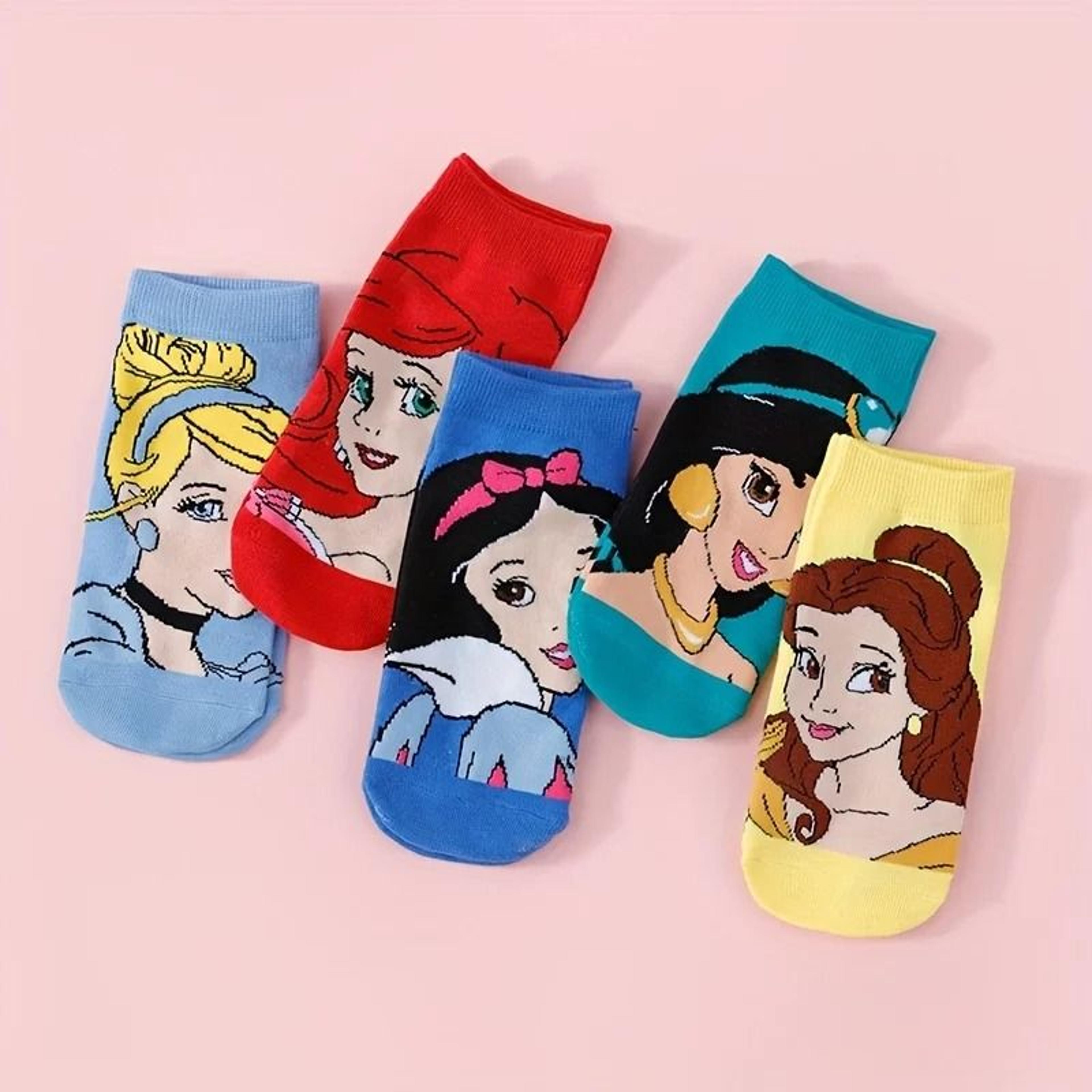Cute Cartoon Casual Socks For Women 5 Pair Set 6