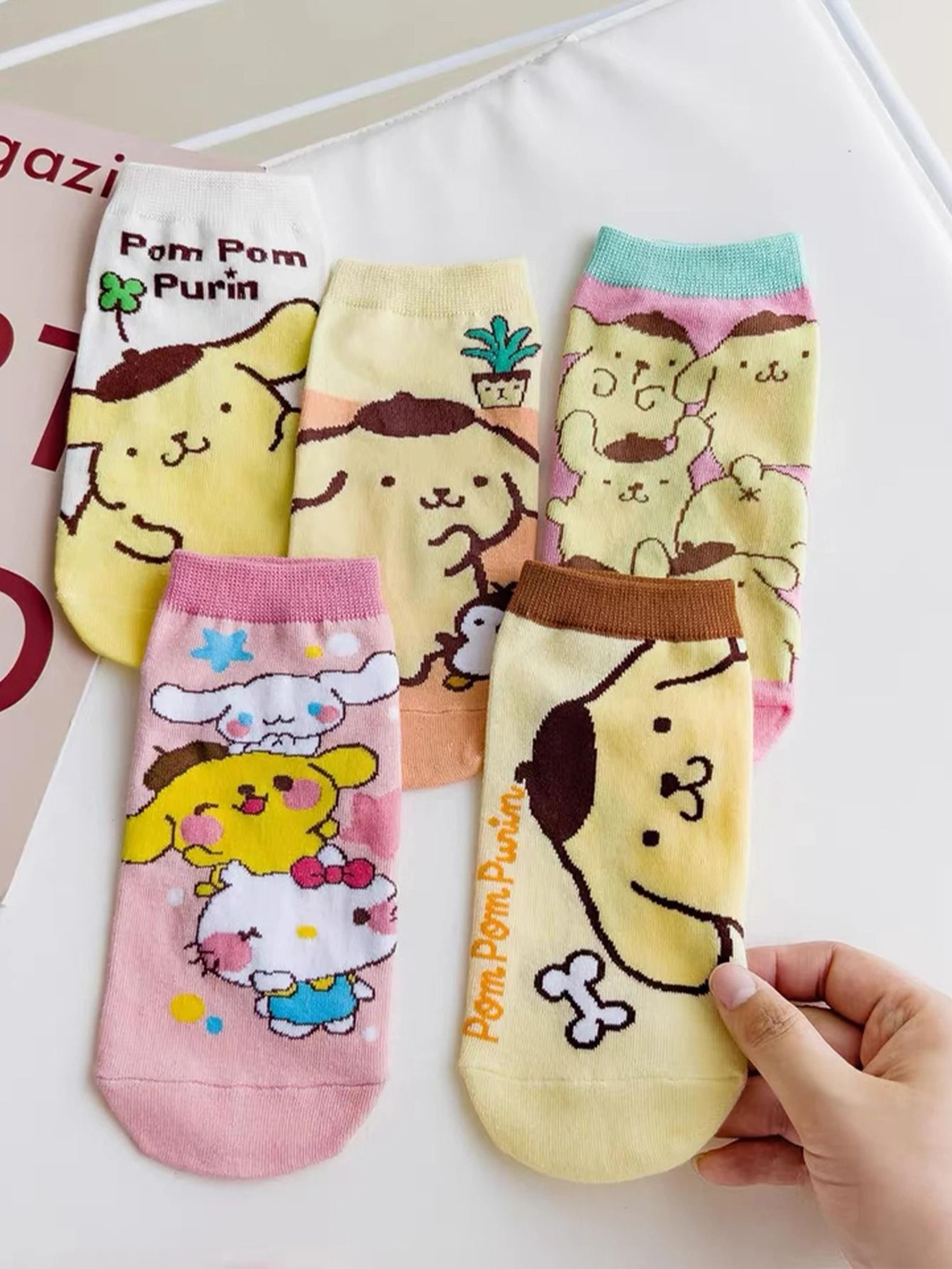 Cute Cartoon Short Socks For Women 5 Pair Random Set 0