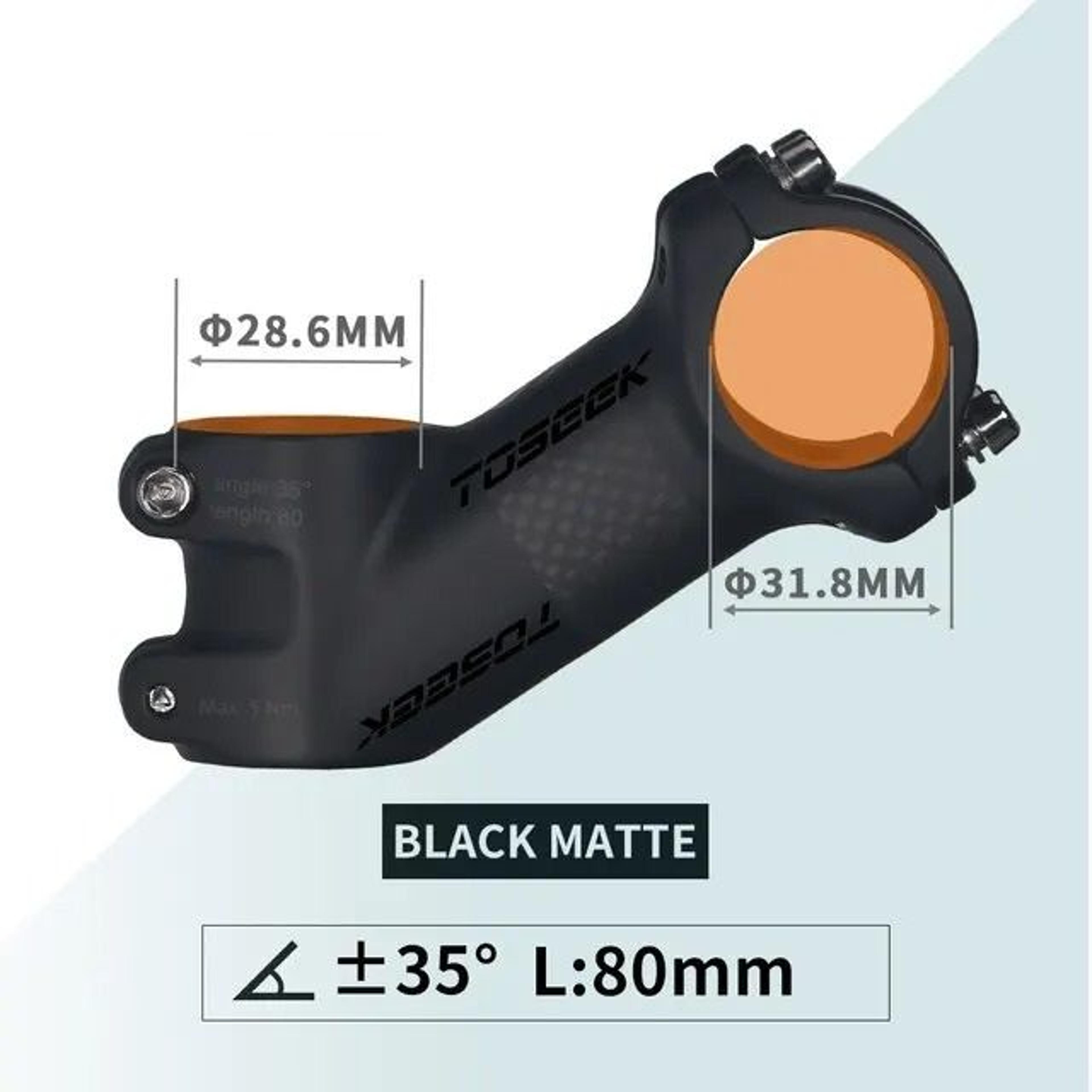 Ultralight Carbon And Aluminum MTB Handlebar Stem 318 Mm 21